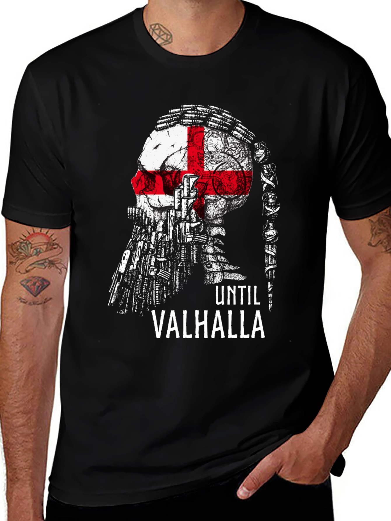 Until Valhalla Skull T-Shirt