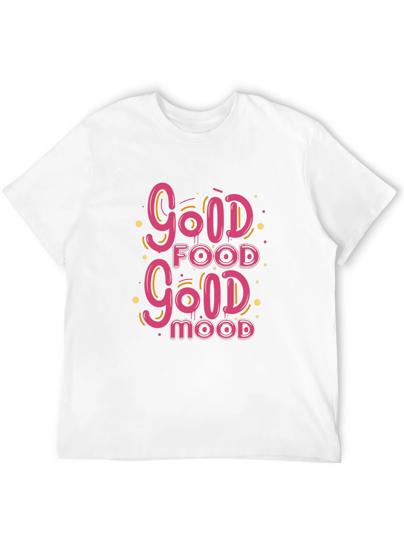 Good Food Good Mood Black Graphic Tee