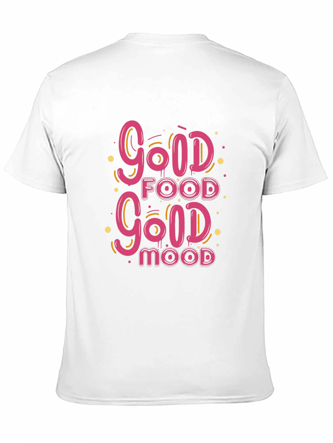 Good Food Good Mood Black Graphic Tee