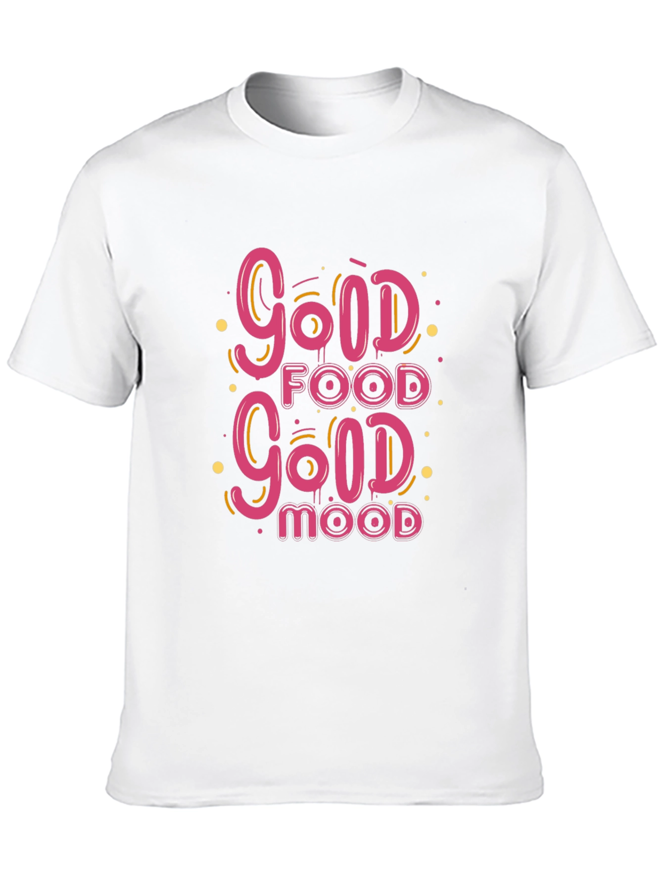 Good Food Good Mood Black Graphic Tee