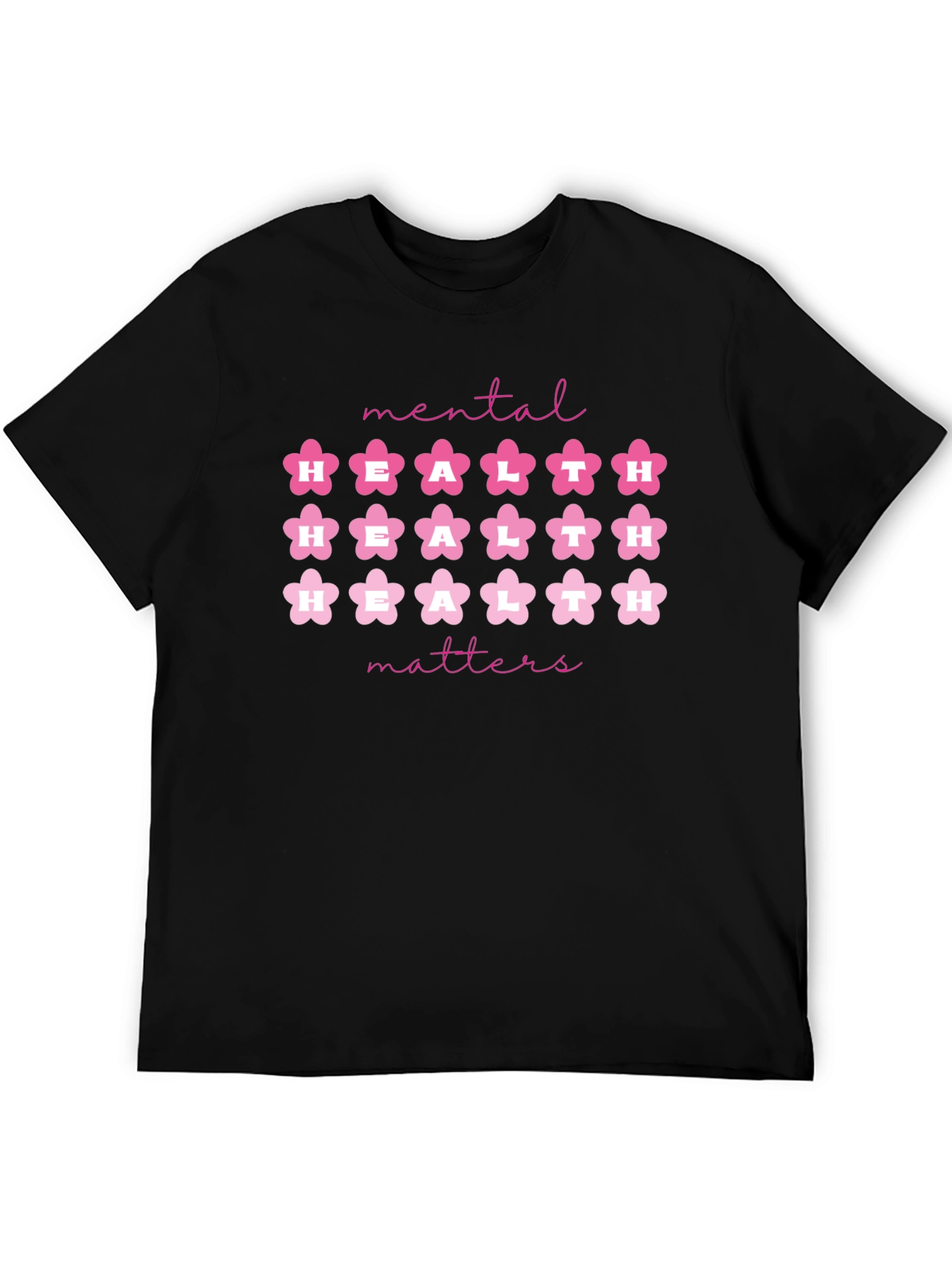 Mental Health Matters Floral Graphic T-Shirt