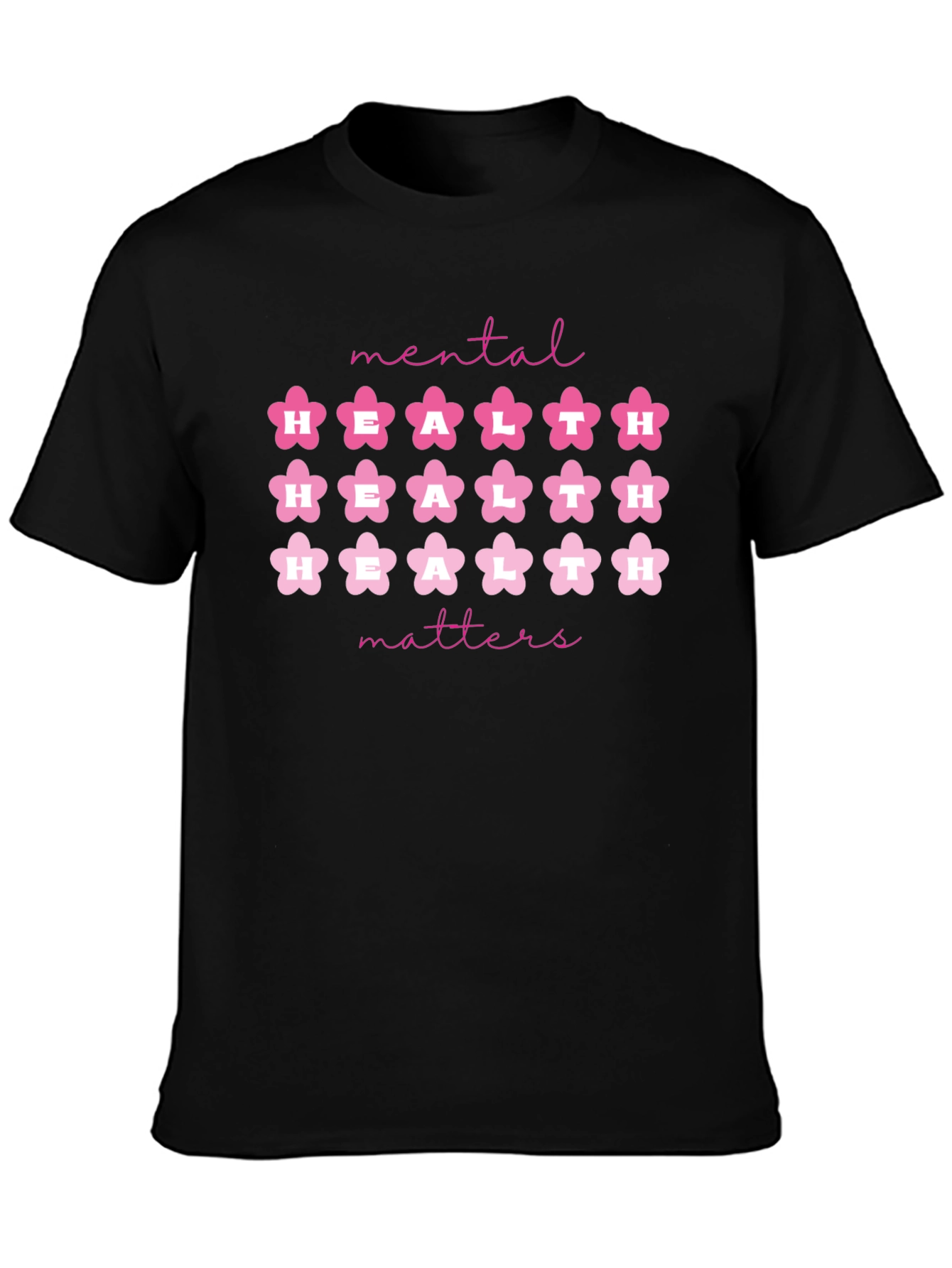 Mental Health Matters Floral Graphic T-Shirt