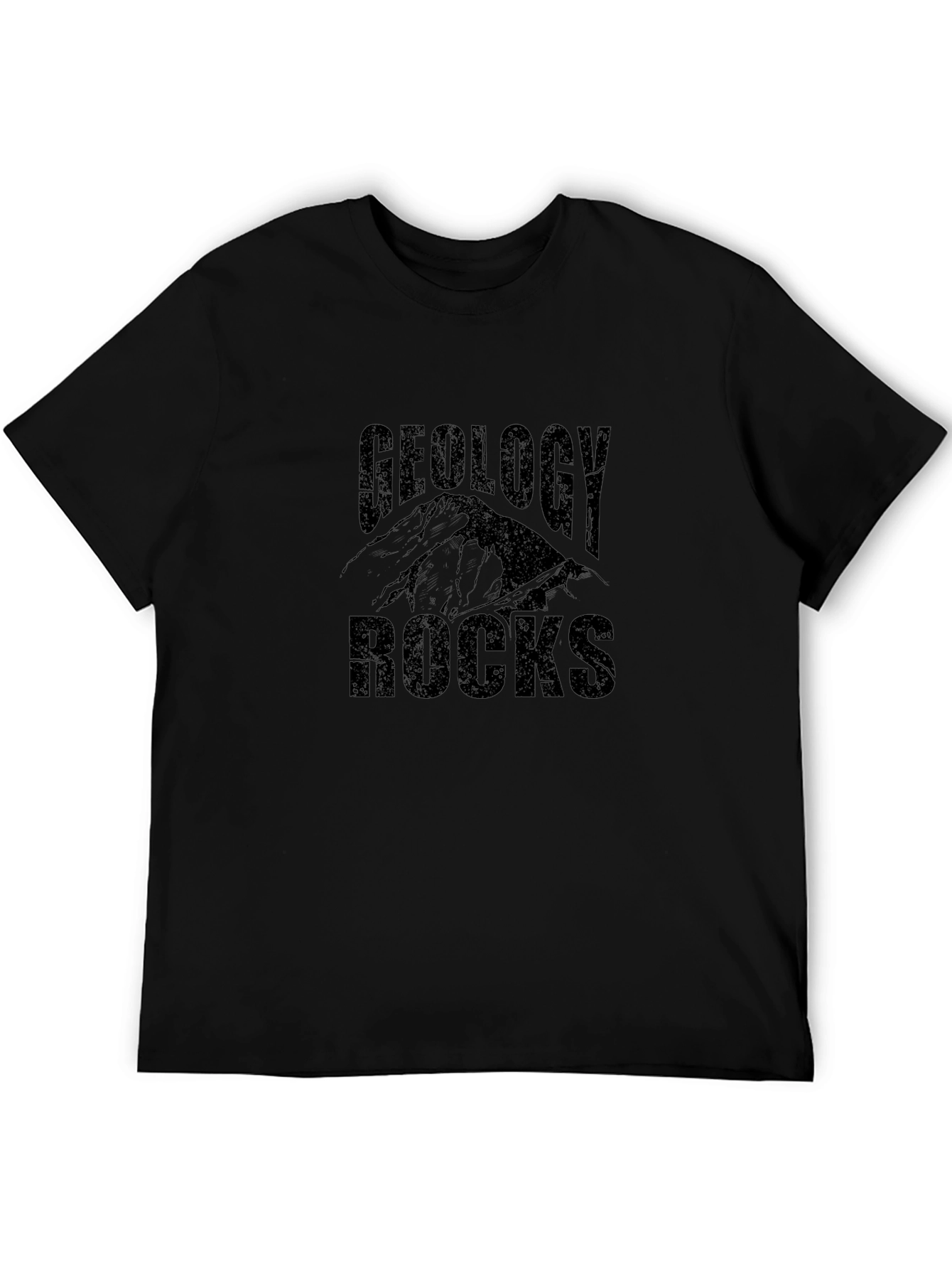 Geology Rocks Graphic T-Shirt - Black
