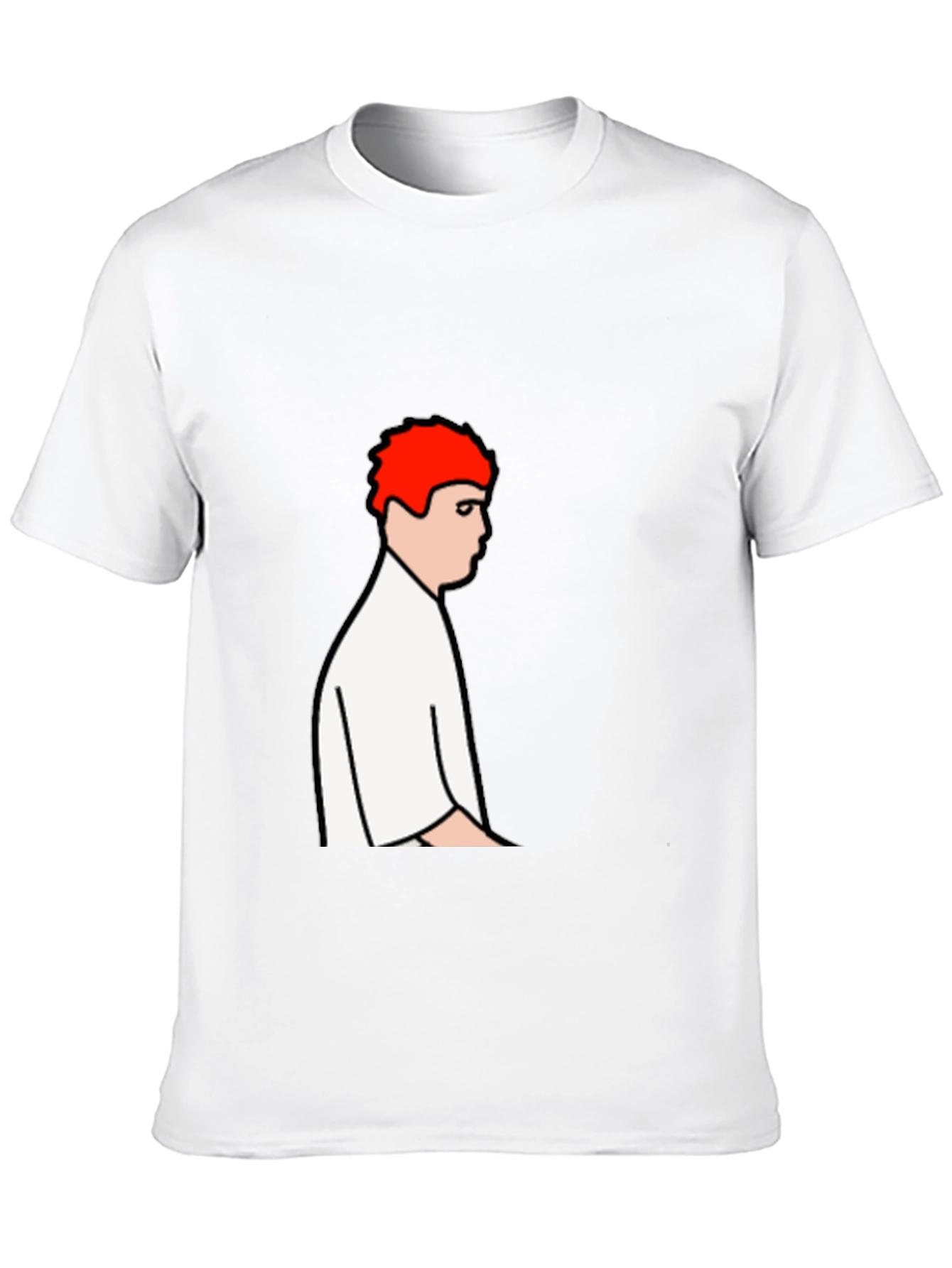 Cartoon Man Black T-Shirt - Unique Graphic Tee