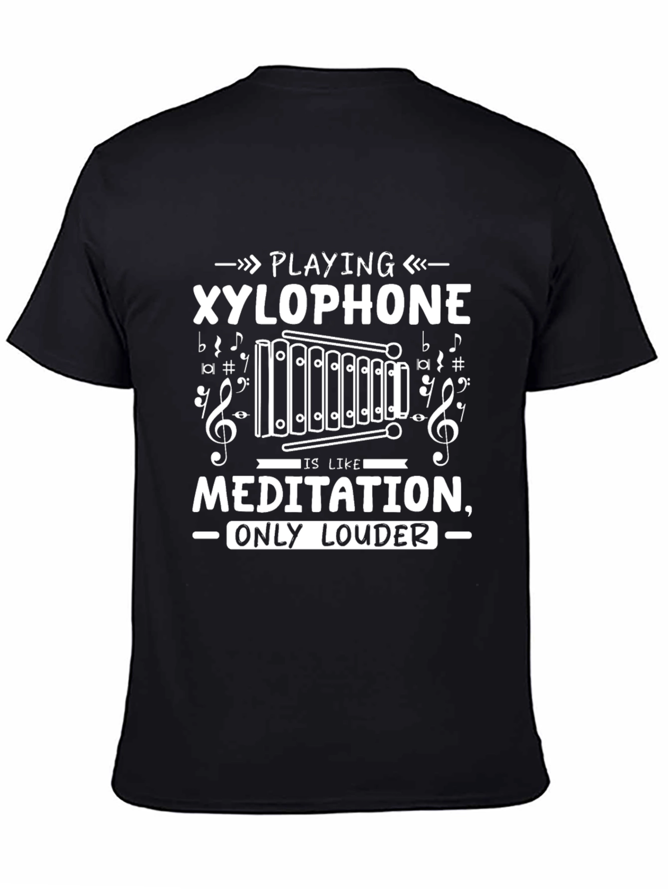 Playing Xylophone Meditation Funny Music T-Shirt