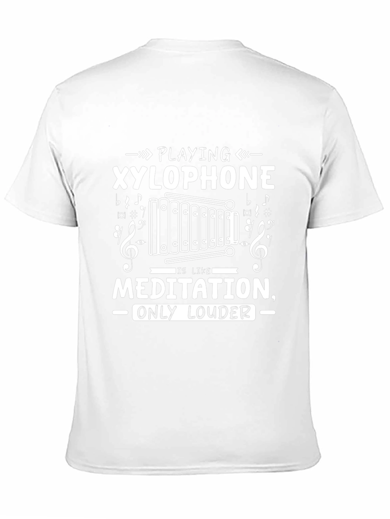 Playing Xylophone Meditation Funny Music T-Shirt