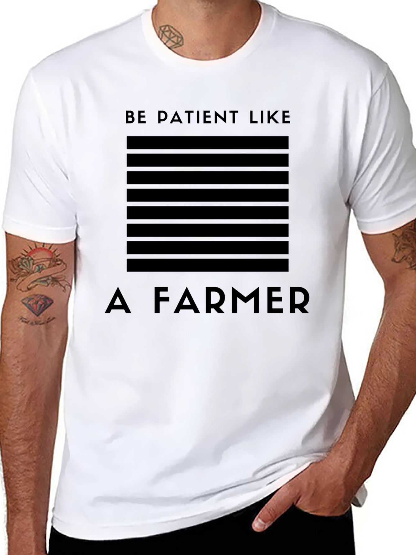 Be Patient Like a Farmer Graphic T-Shirt