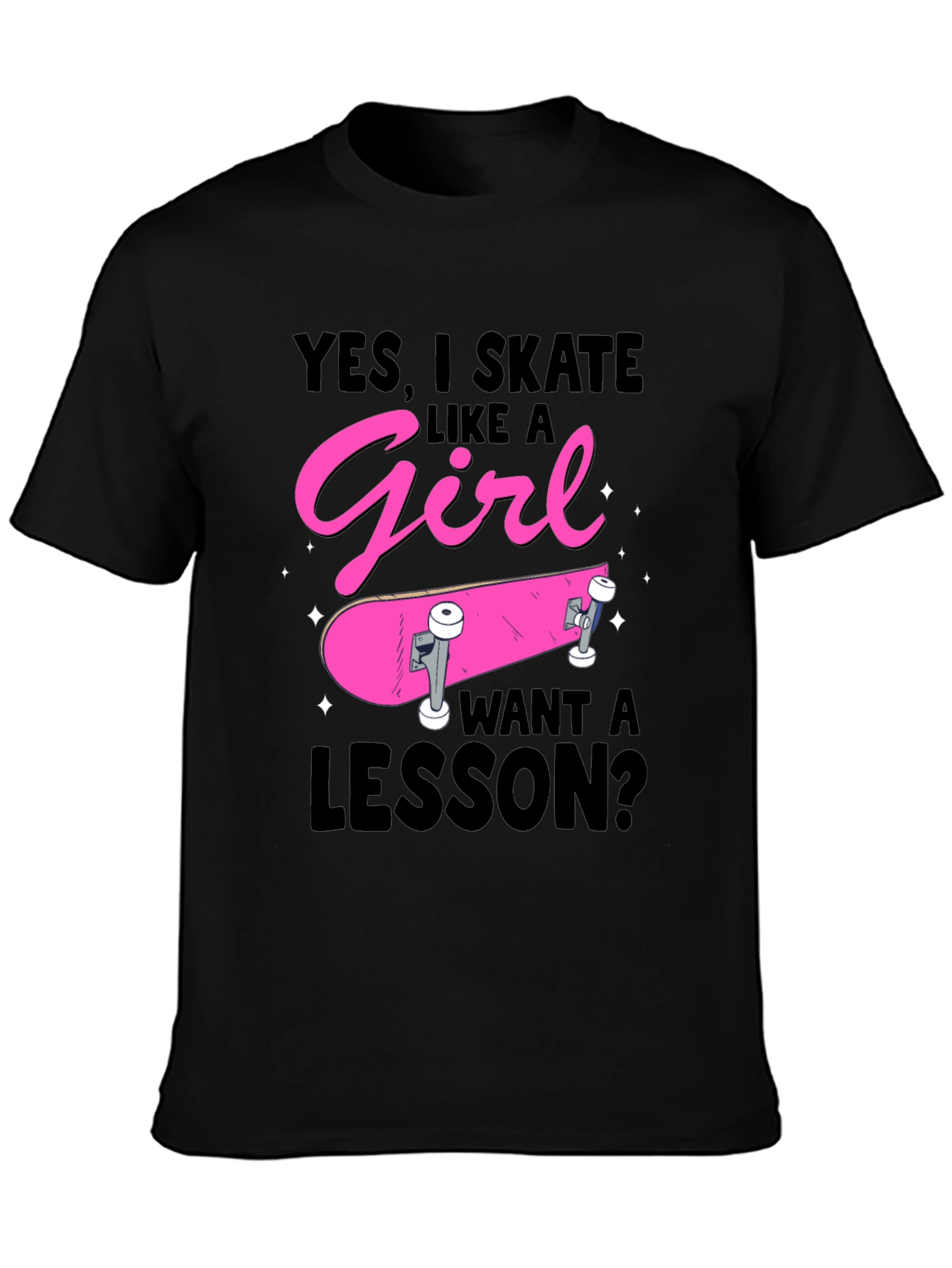 Skate Like a Girl T-Shirt Funny Skater Gift