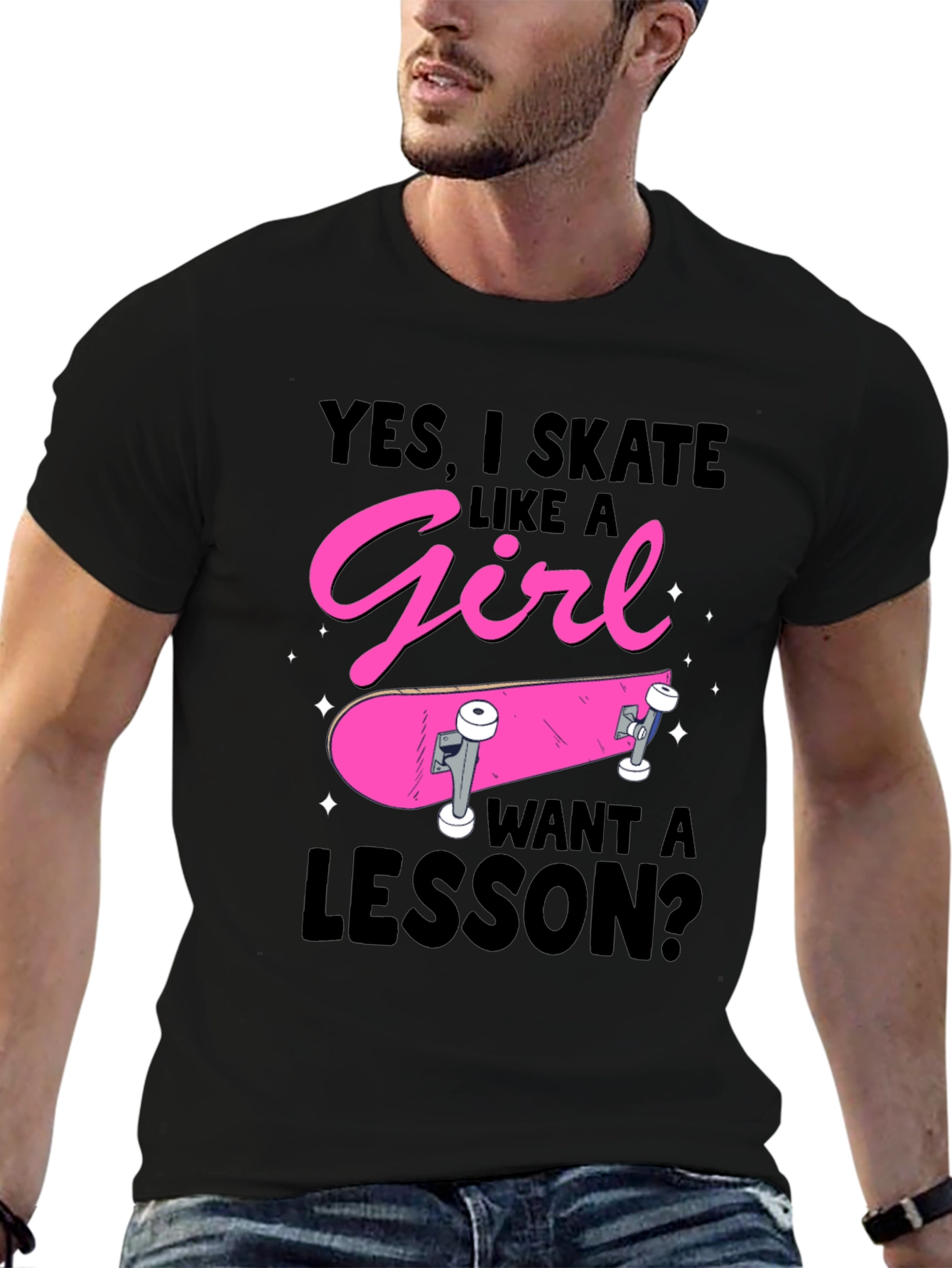 Skate Like a Girl T-Shirt Funny Skater Gift