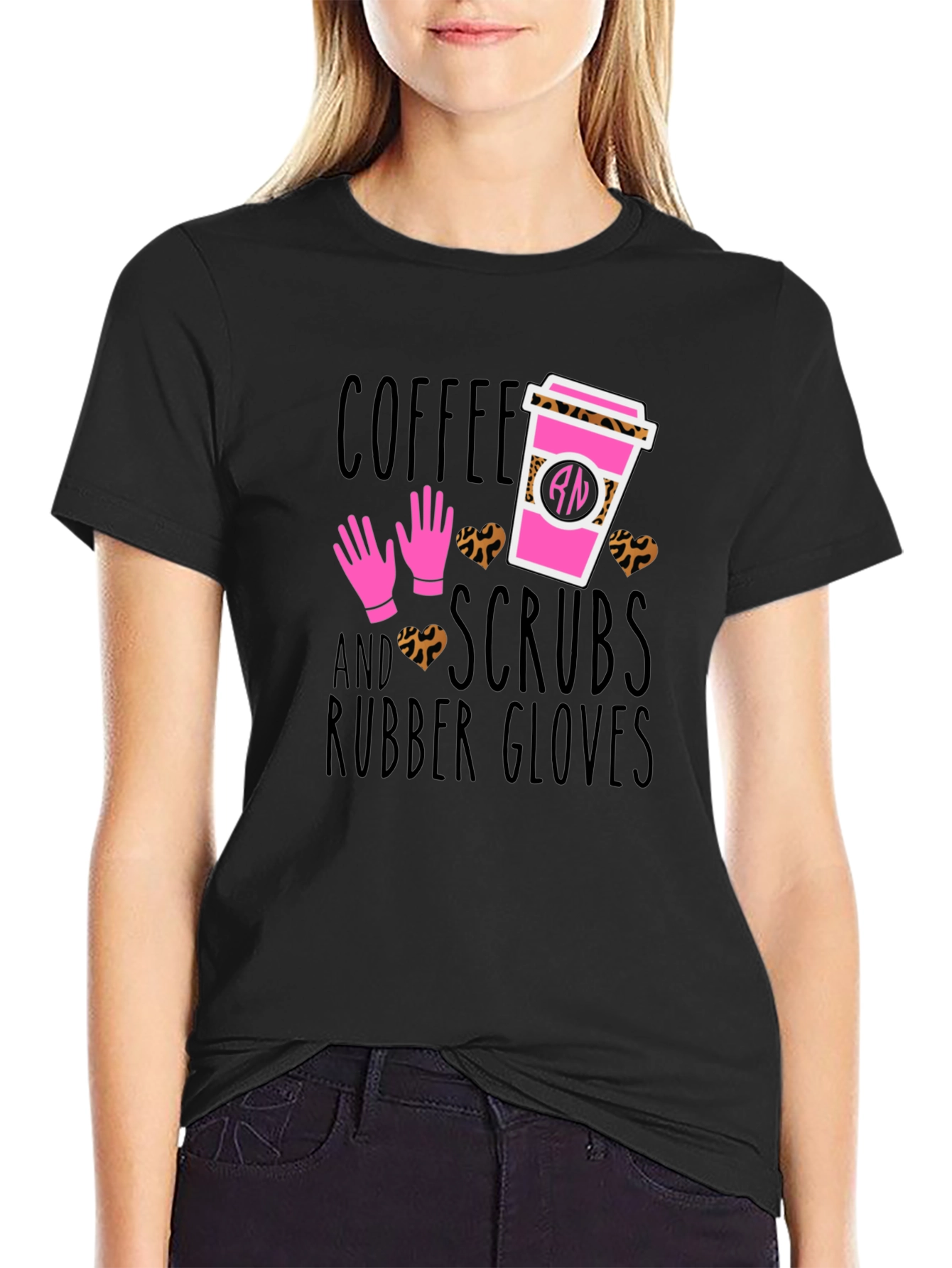 Coffee Scrubs Rubber Gloves T-Shirt