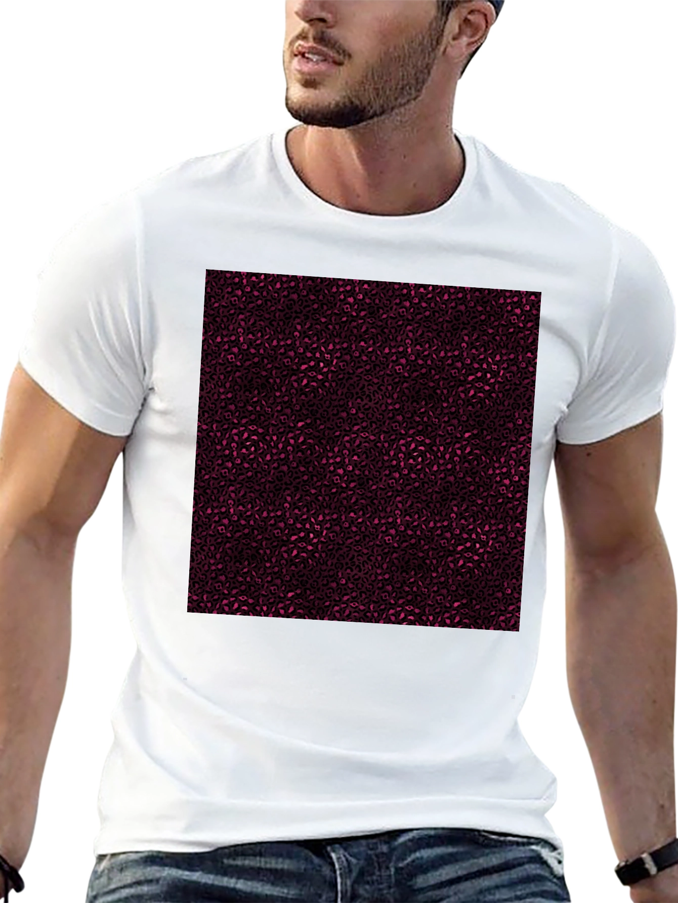 Patterned Graphic Tee - Unique Style