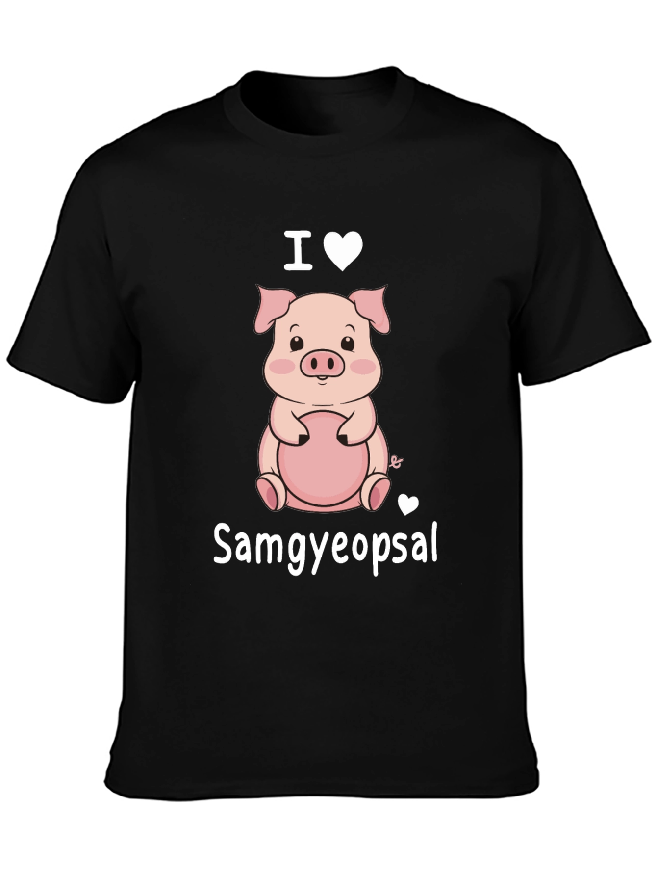 I Love Samgyeopsal Cute Pig T-Shirt