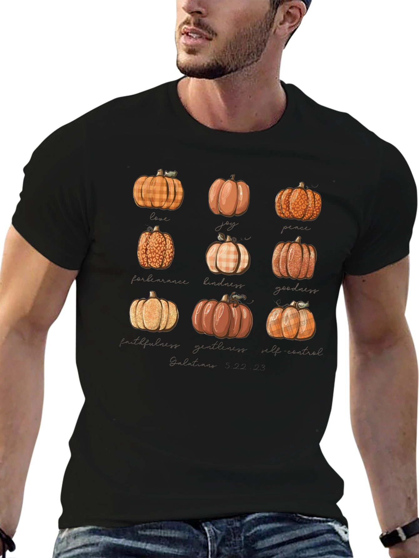Fall Pumpkins Graphic Tee - Autumn Vibes