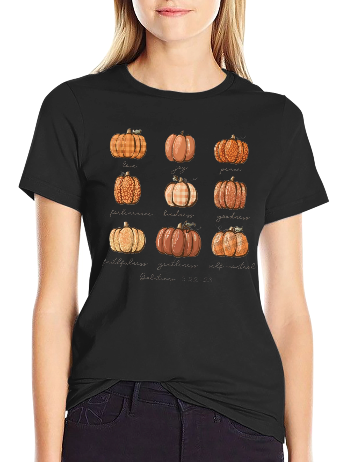 Fall Pumpkins Graphic Tee - Autumn Vibes