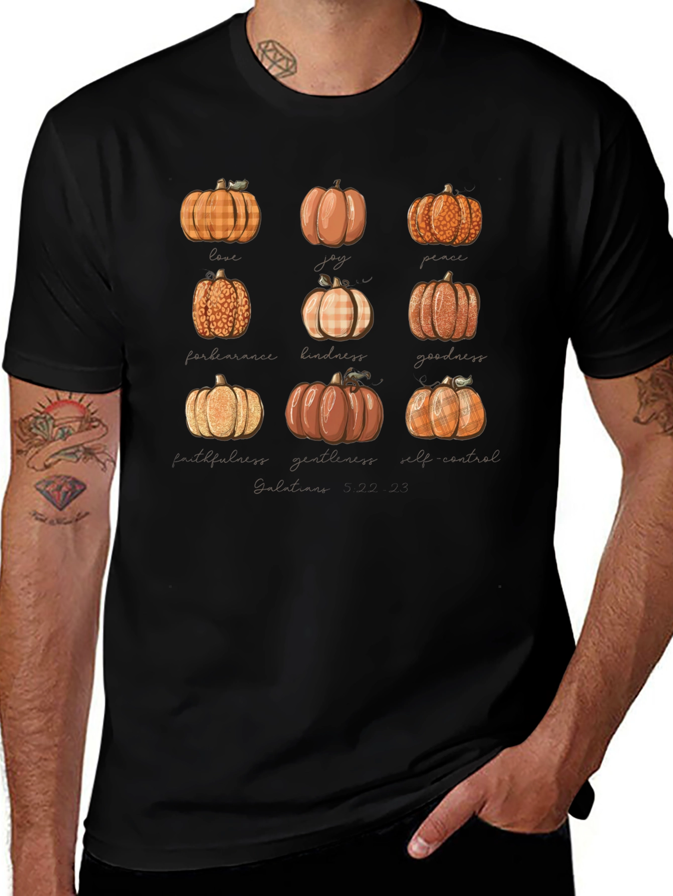 Fall Pumpkins Graphic Tee - Autumn Vibes