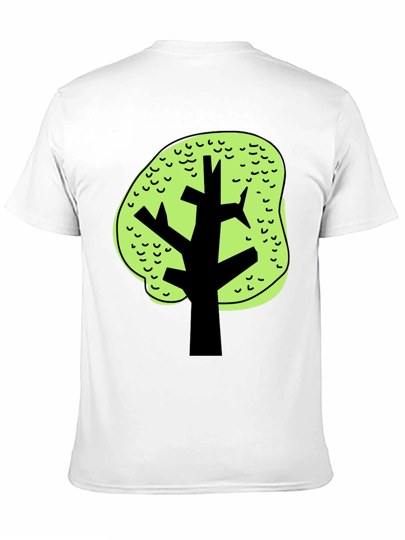 Funky Tree Graphic Black Tee