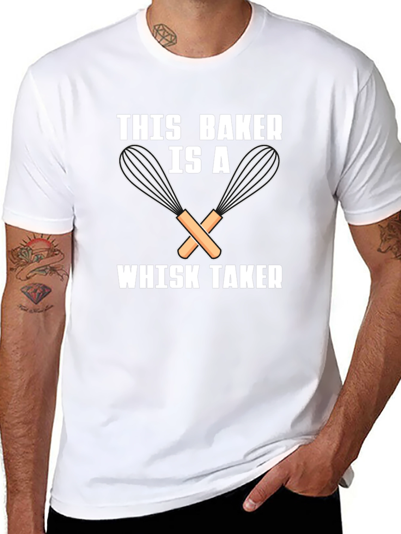 This Baker is a Whisk Taker Funny T-Shirt
