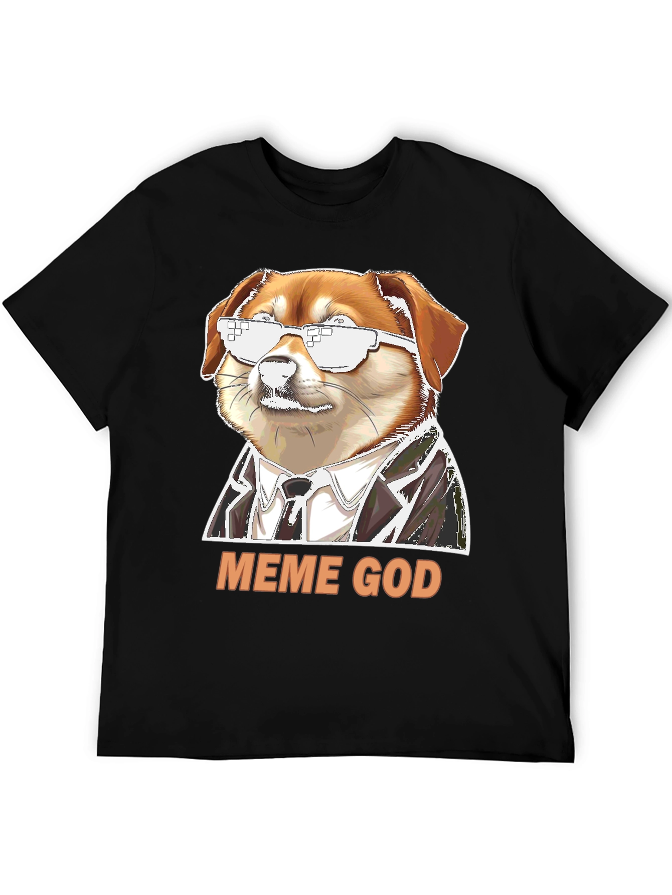 Meme God Doge T-Shirt - Funny Novelty Tee