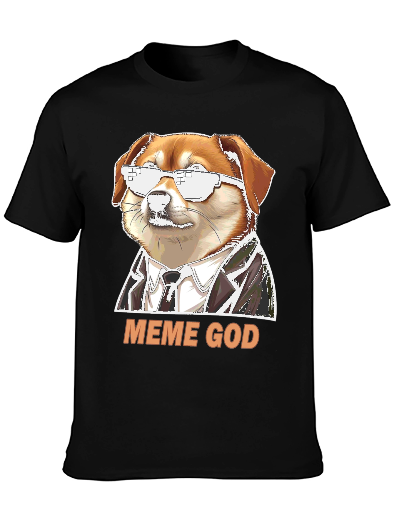 Meme God Doge T-Shirt - Funny Novelty Tee