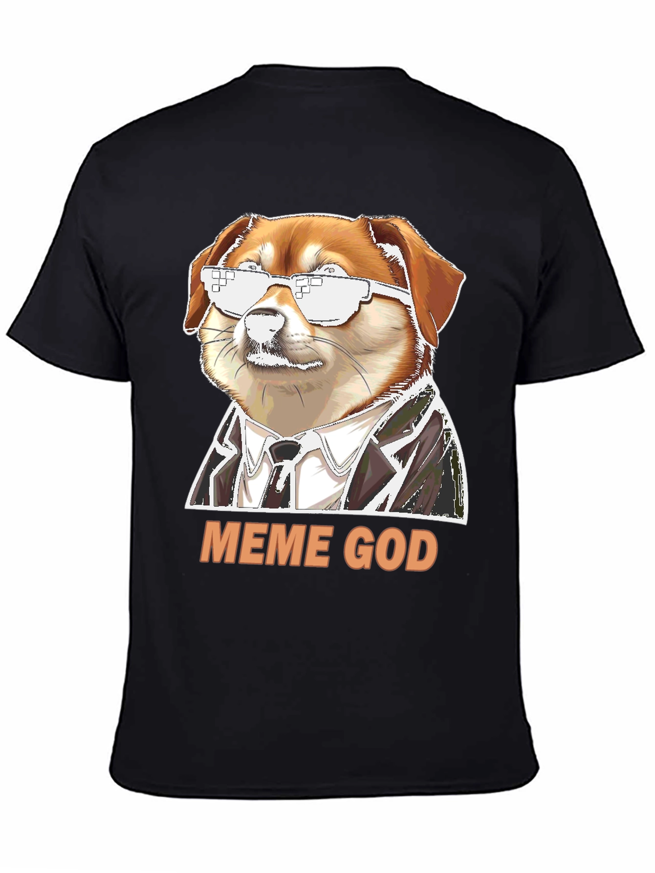 Meme God Doge T-Shirt - Funny Novelty Tee