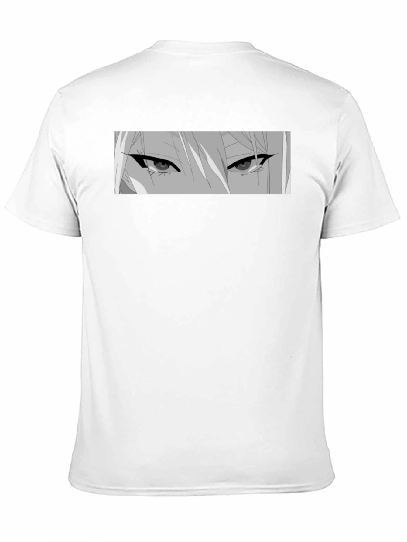 Anime Eyes Graphic Black T-Shirt