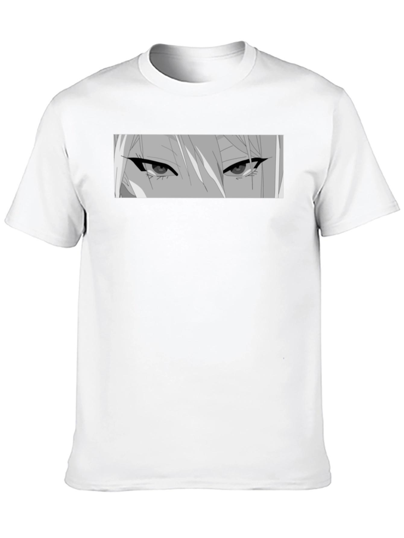 Anime Eyes Graphic Black T-Shirt