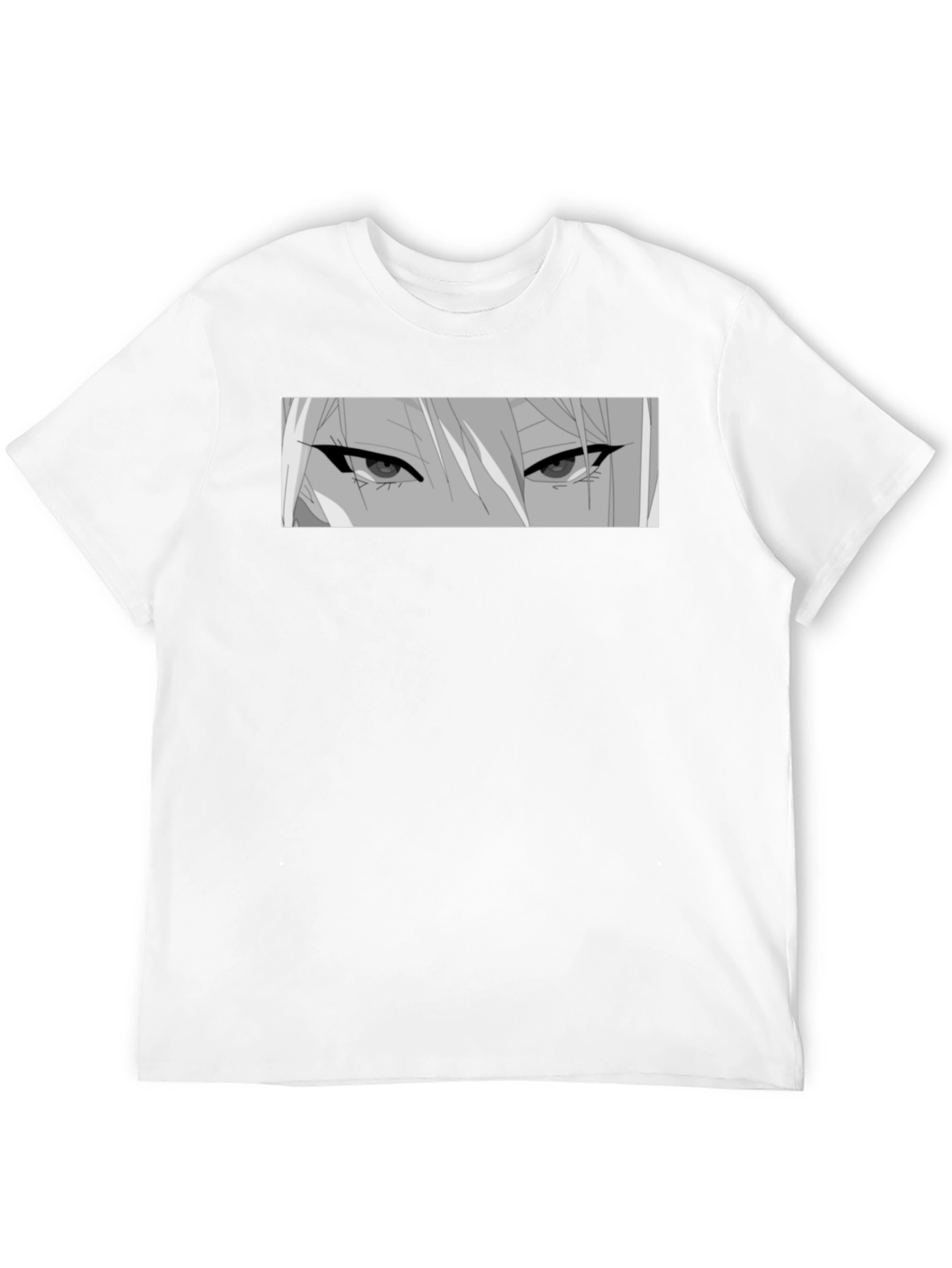 Anime Eyes Graphic Black T-Shirt