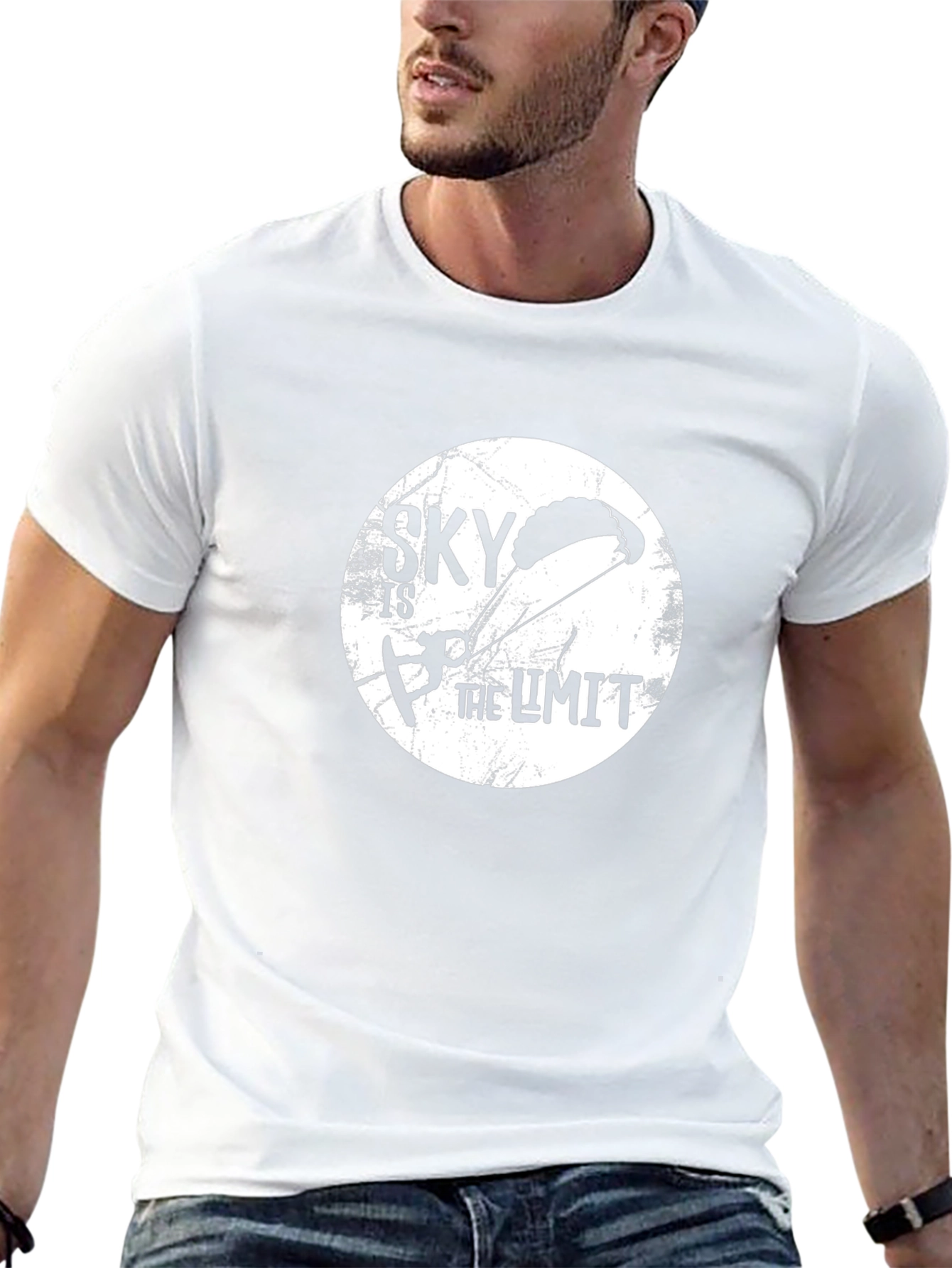 Sky is the Limit Black Graphic Tee
