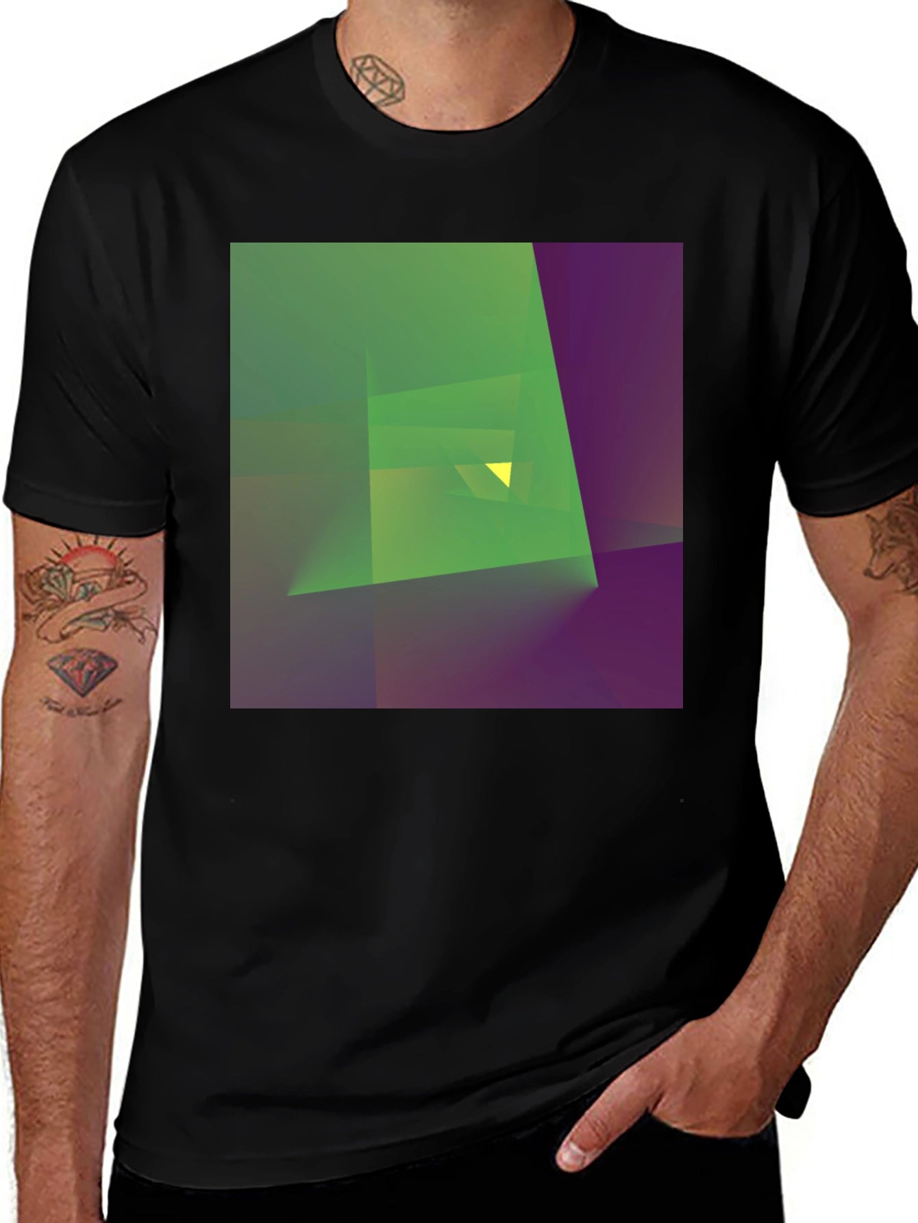 Abstract Geometry Graphic Tee - Modern Art T-Shirt