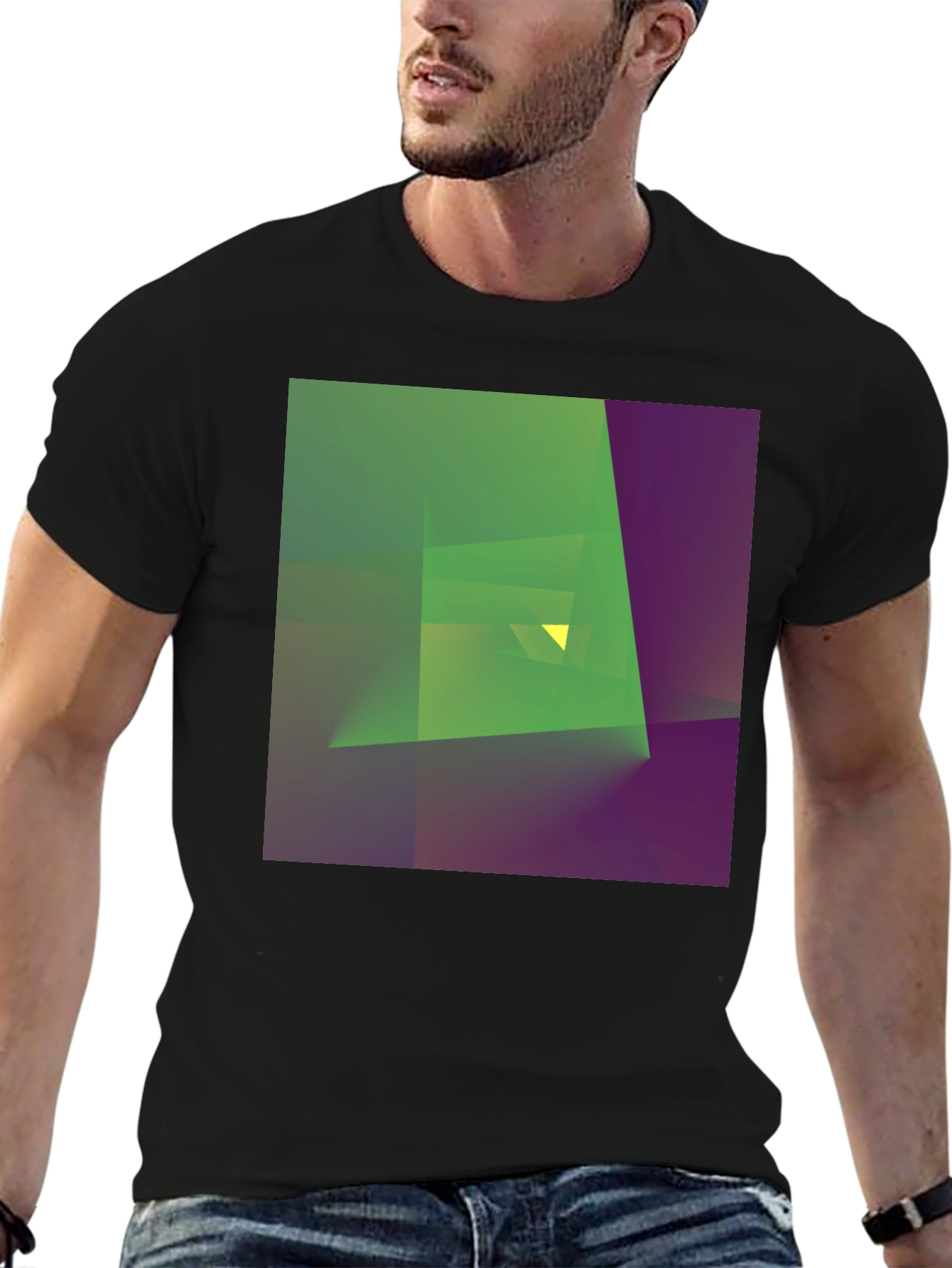 Abstract Geometry Graphic Tee - Modern Art T-Shirt