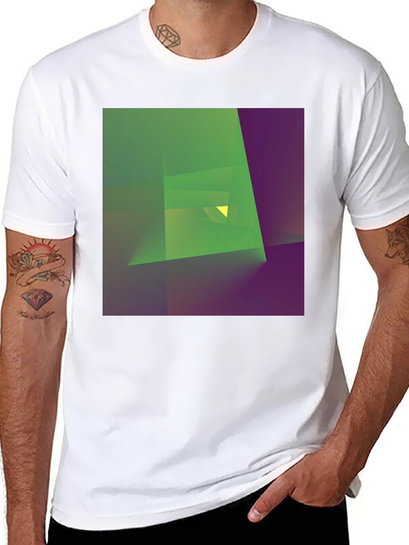 Abstract Geometry Graphic Tee - Modern Art T-Shirt