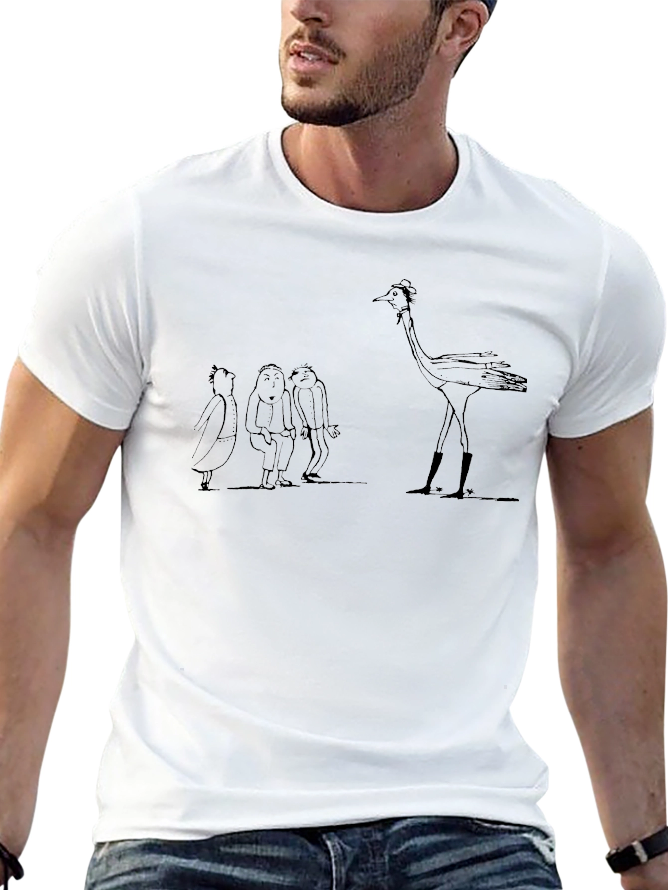 Quentin Blake Style Illustration Tee