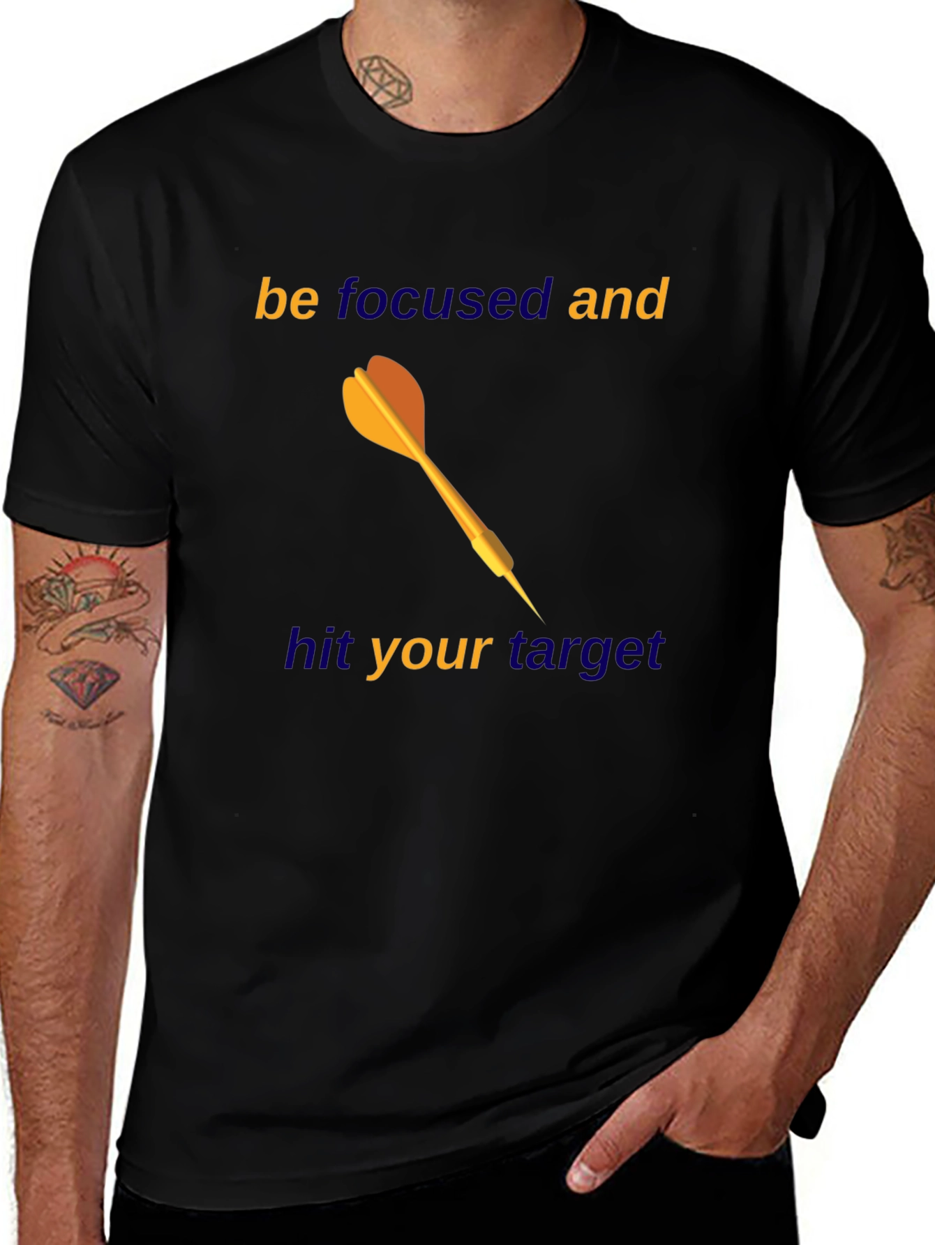Focused Target T-Shirt - Motivational Graphic Tee