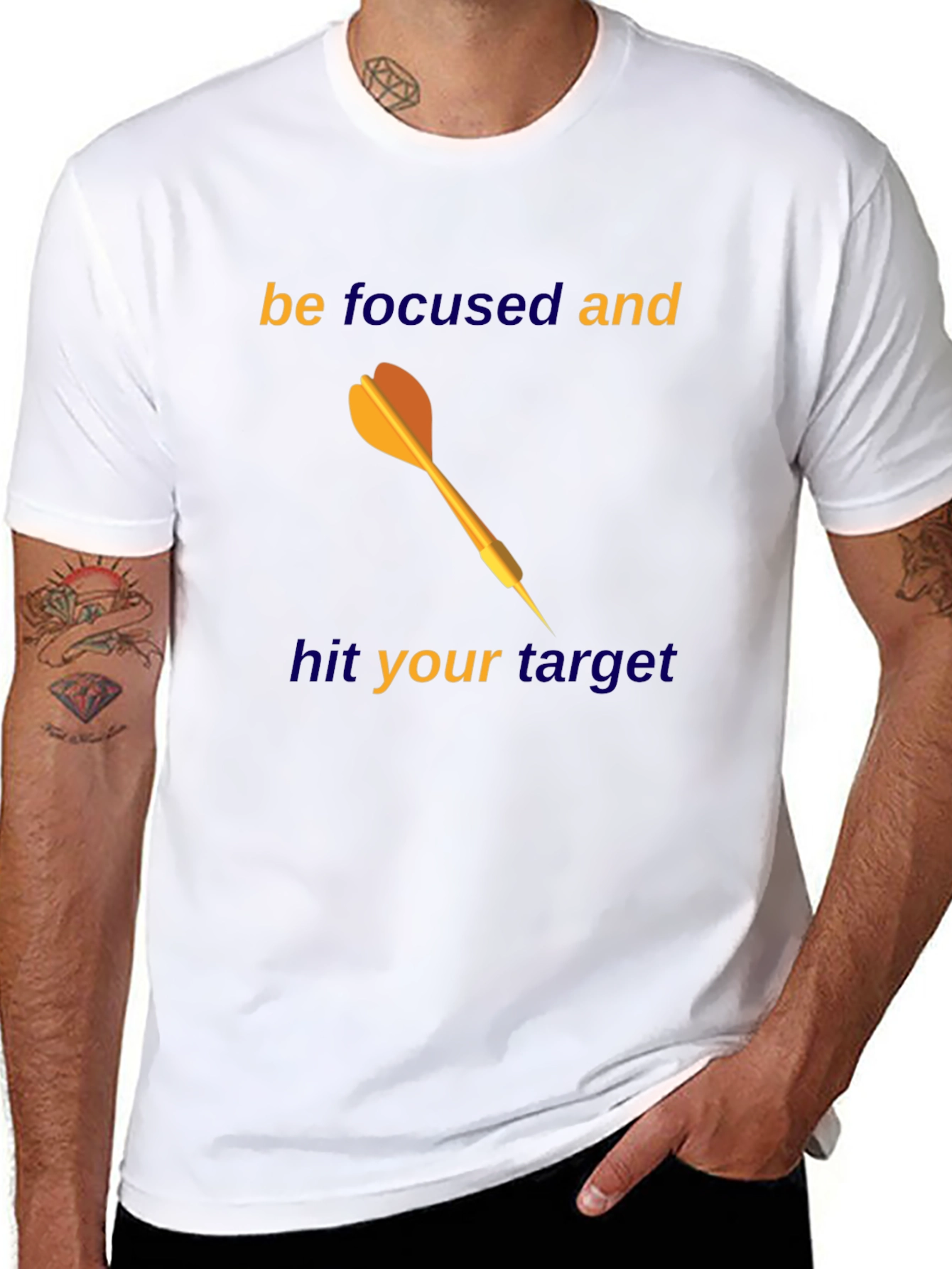 Focused Target T-Shirt - Motivational Graphic Tee