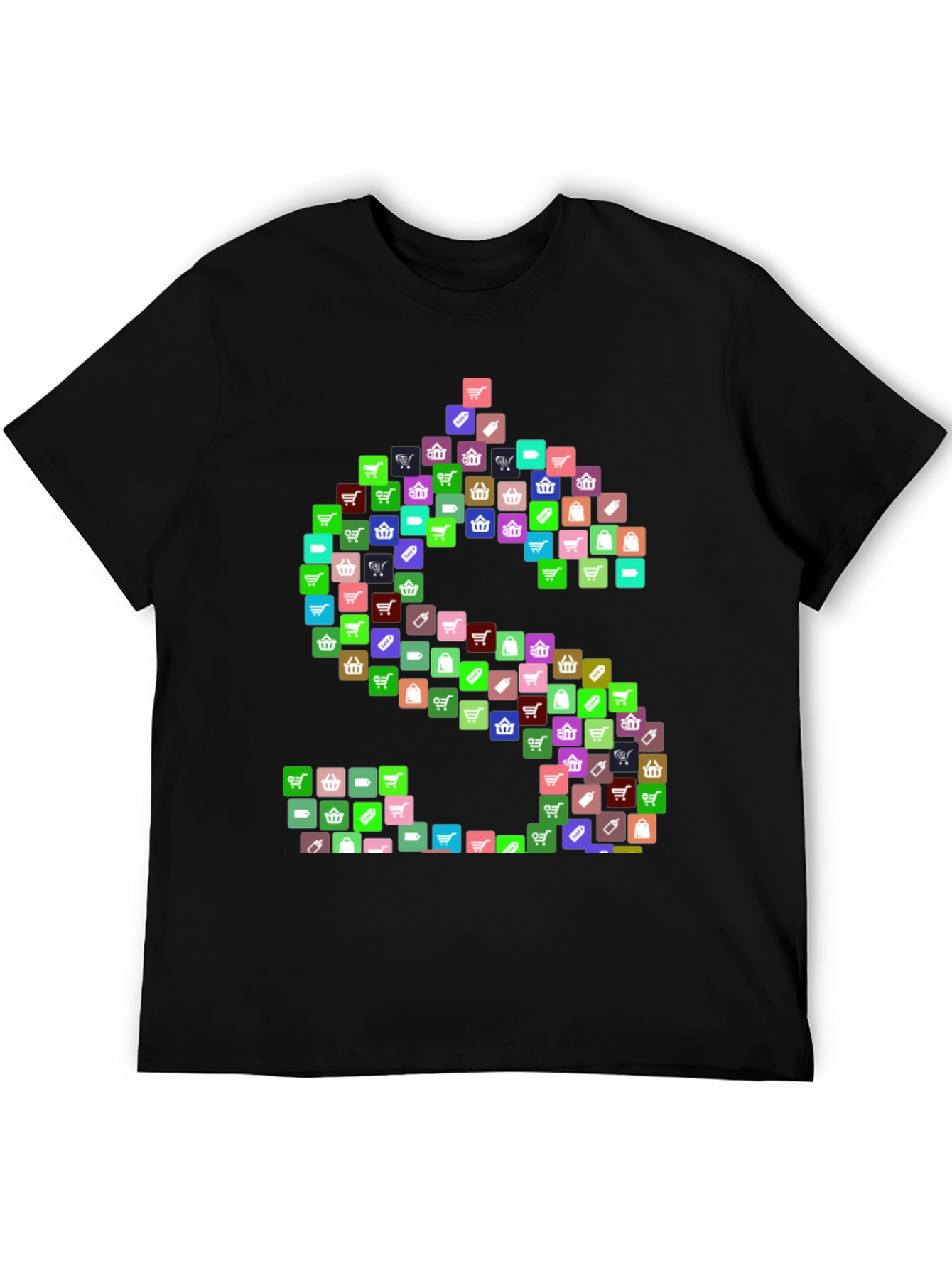 Shopping Icon Dollar Sign Graphic T-Shirt