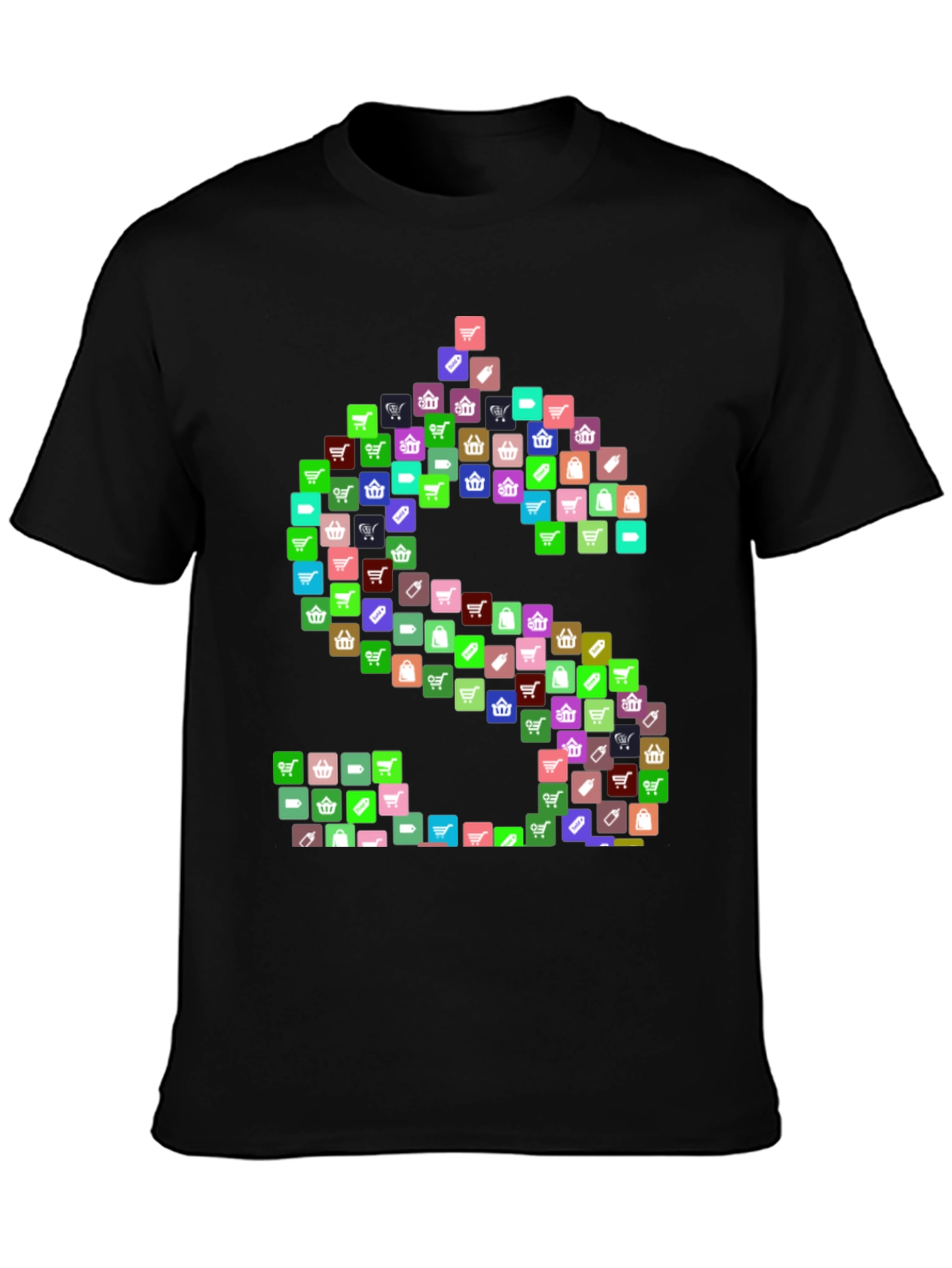 Shopping Icon Dollar Sign Graphic T-Shirt