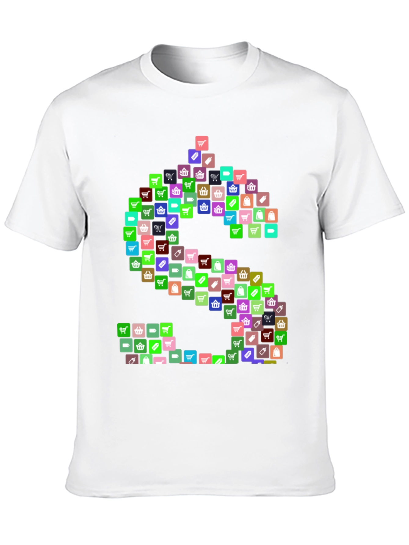 Shopping Icon Dollar Sign Graphic T-Shirt