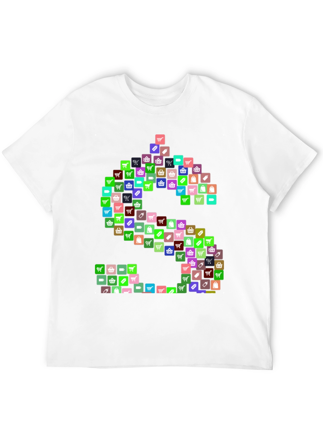 Shopping Icon Dollar Sign Graphic T-Shirt