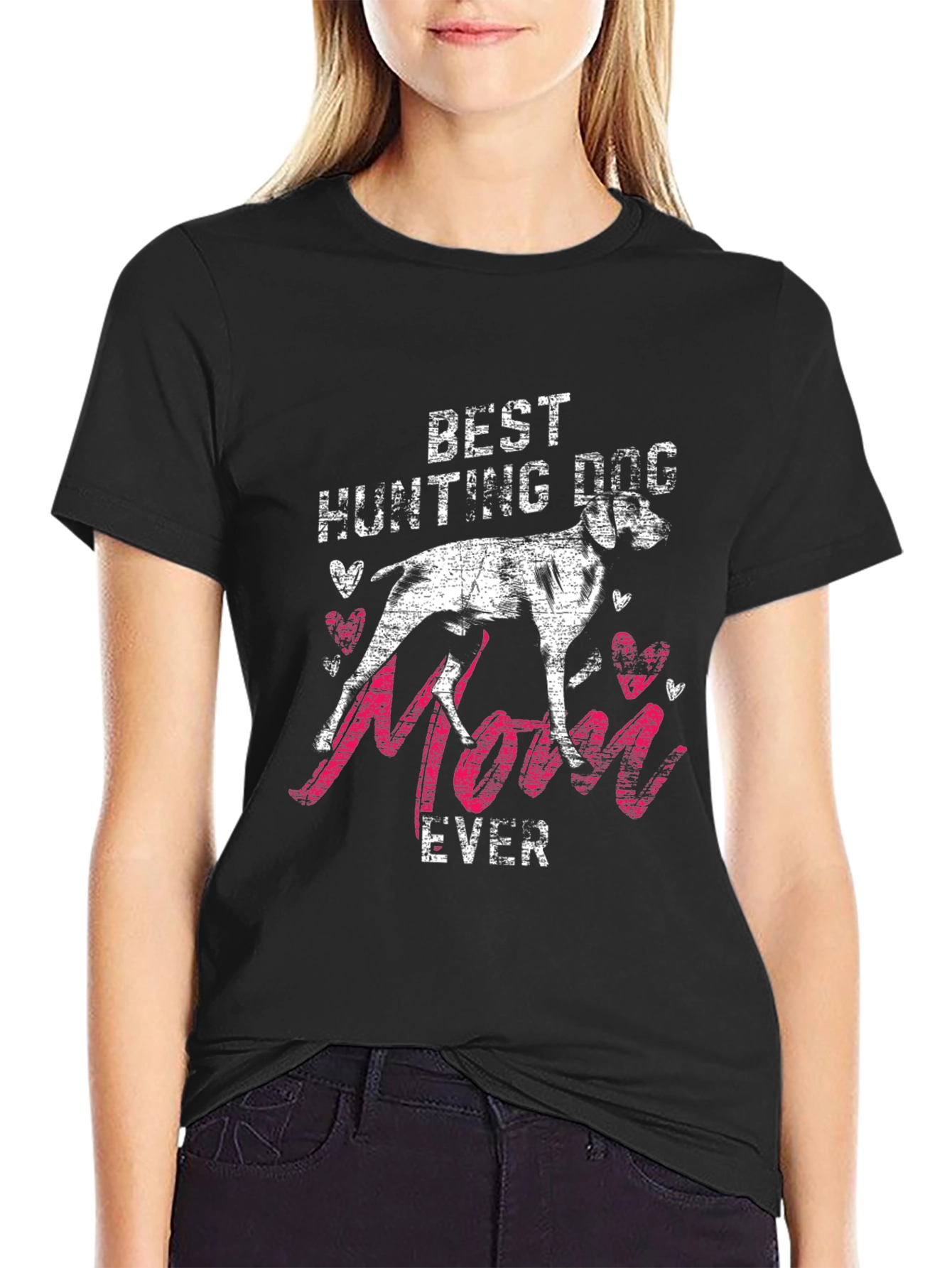 Best Hunting Dog Mom Ever Graphic T-Shirt