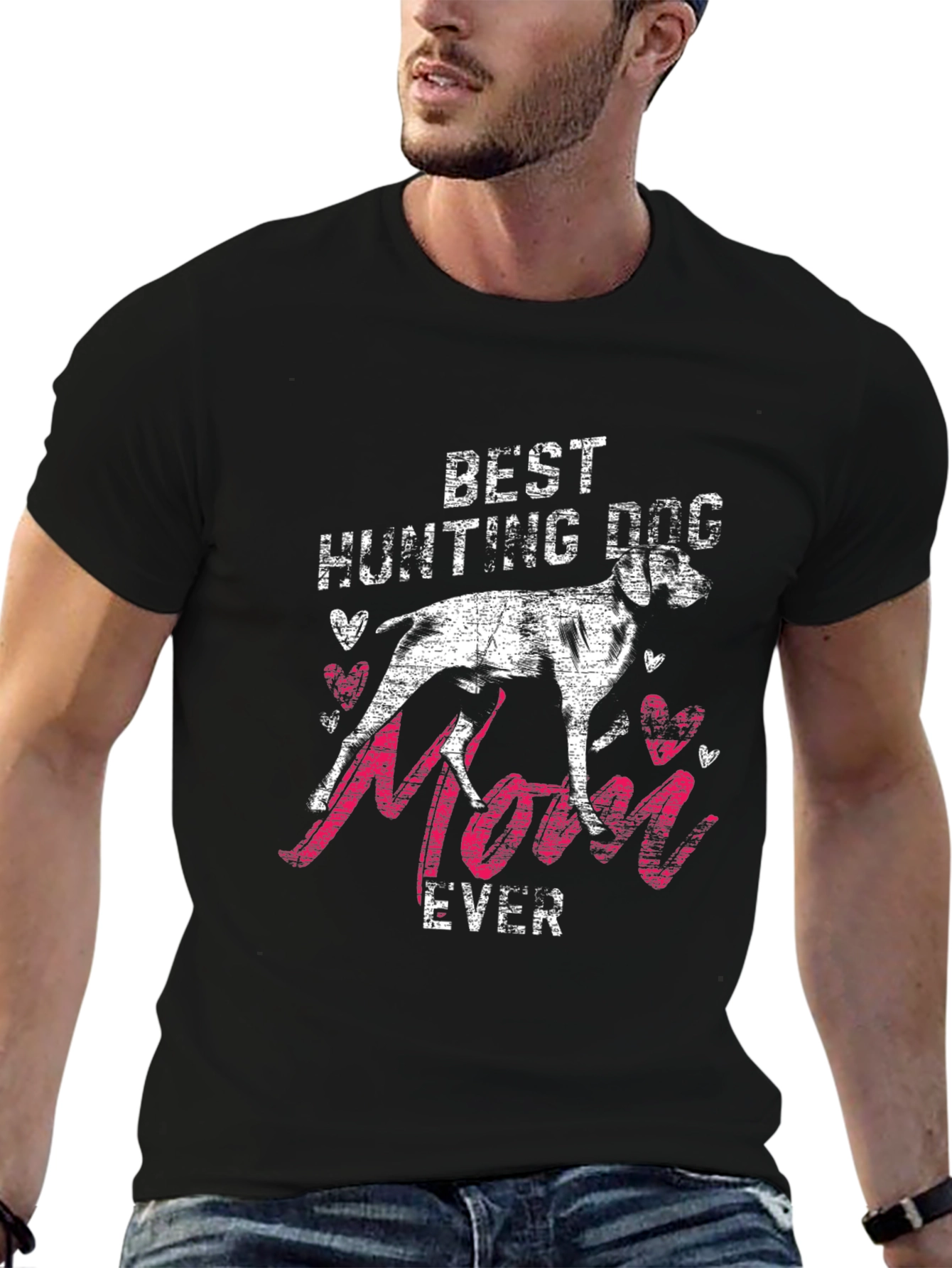 Best Hunting Dog Mom Ever Graphic T-Shirt