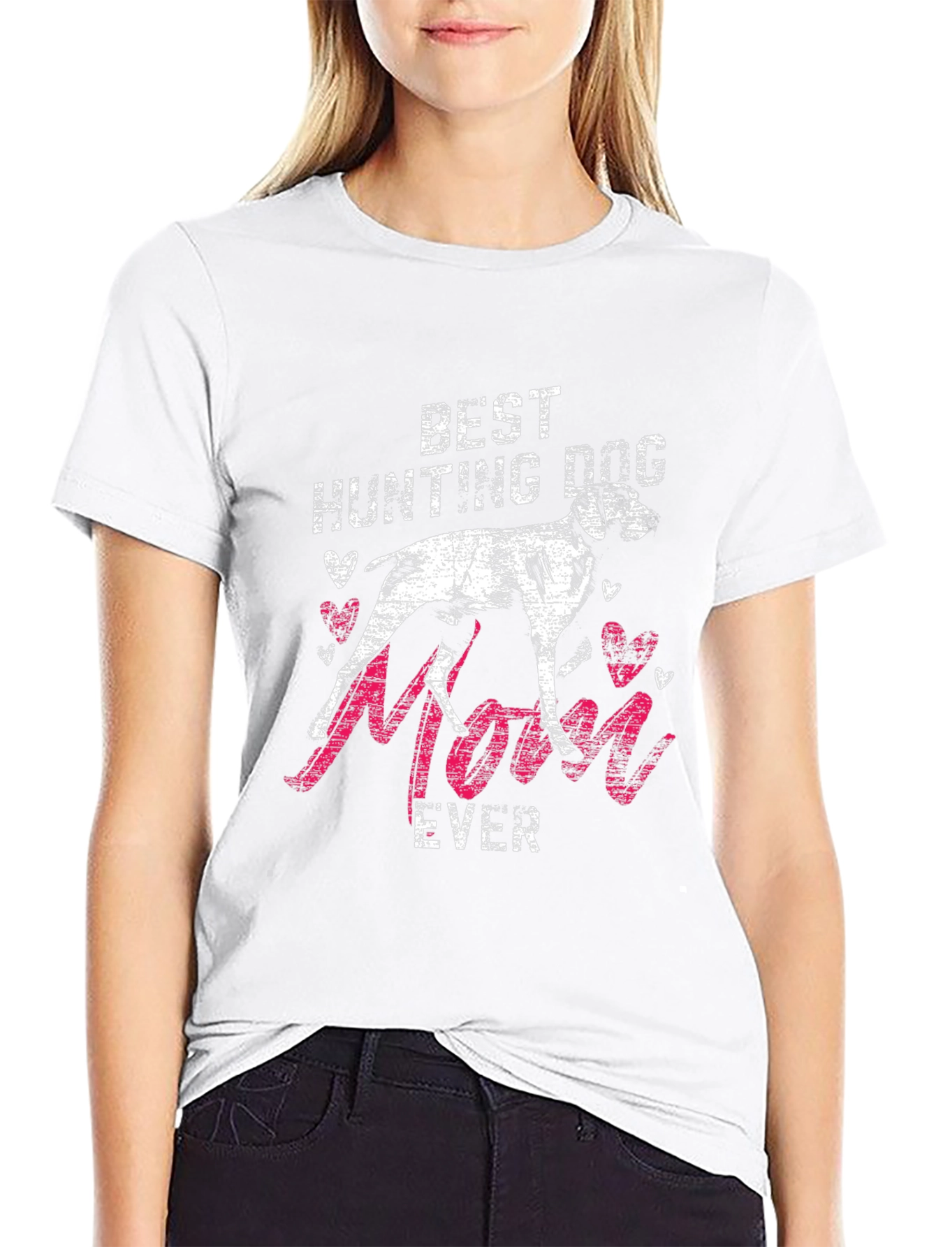 Best Hunting Dog Mom Ever Graphic T-Shirt