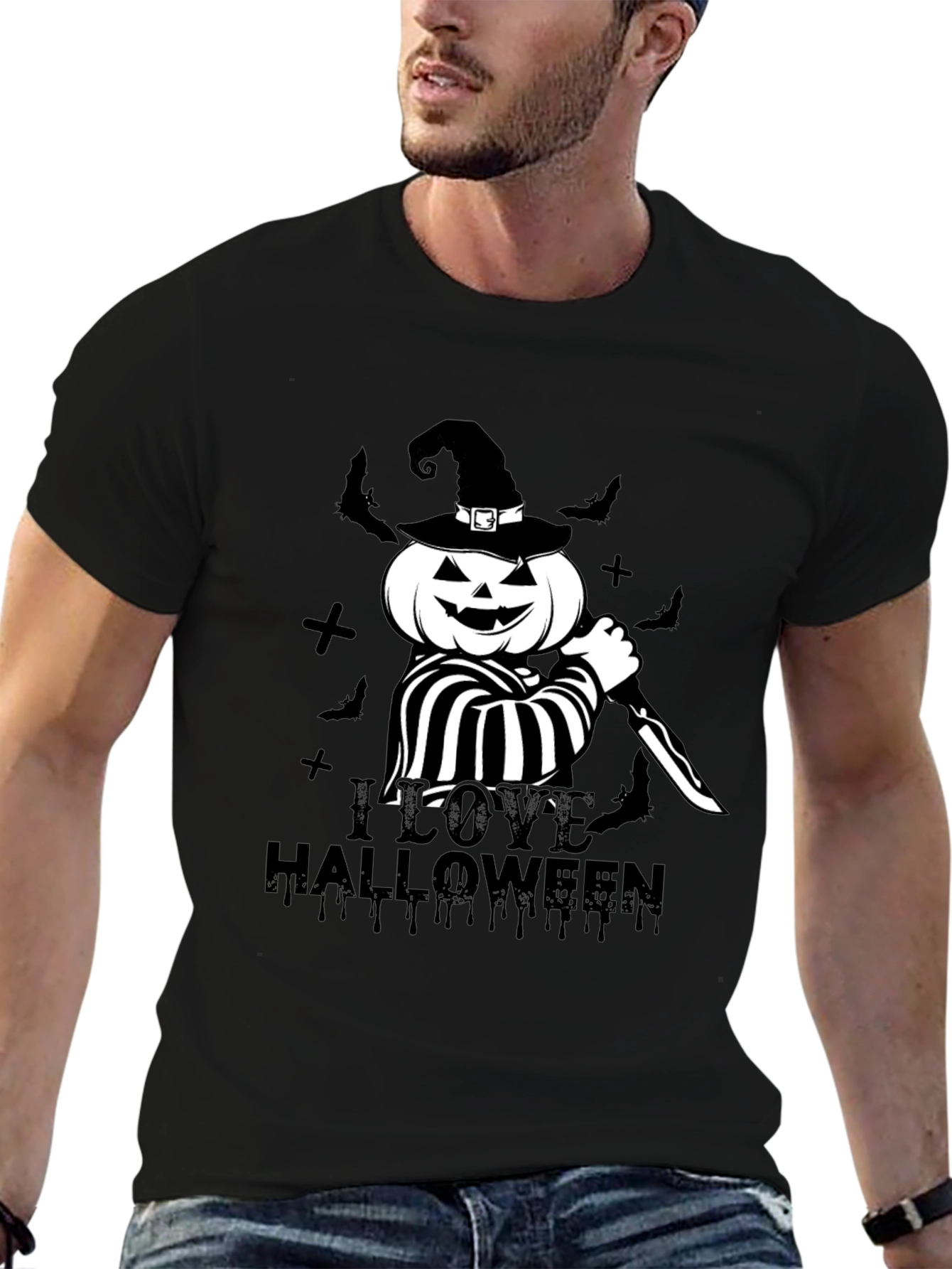 I Love Halloween Pumpkin T-Shirt
