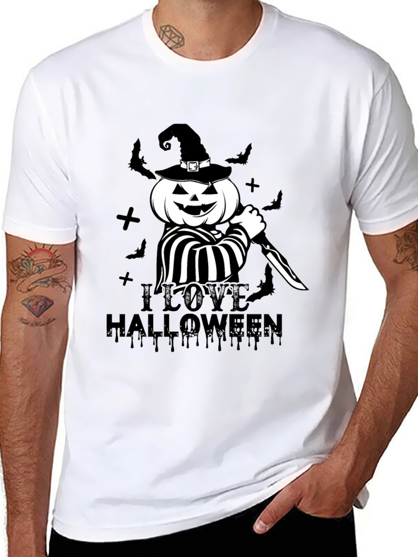 I Love Halloween Pumpkin T-Shirt