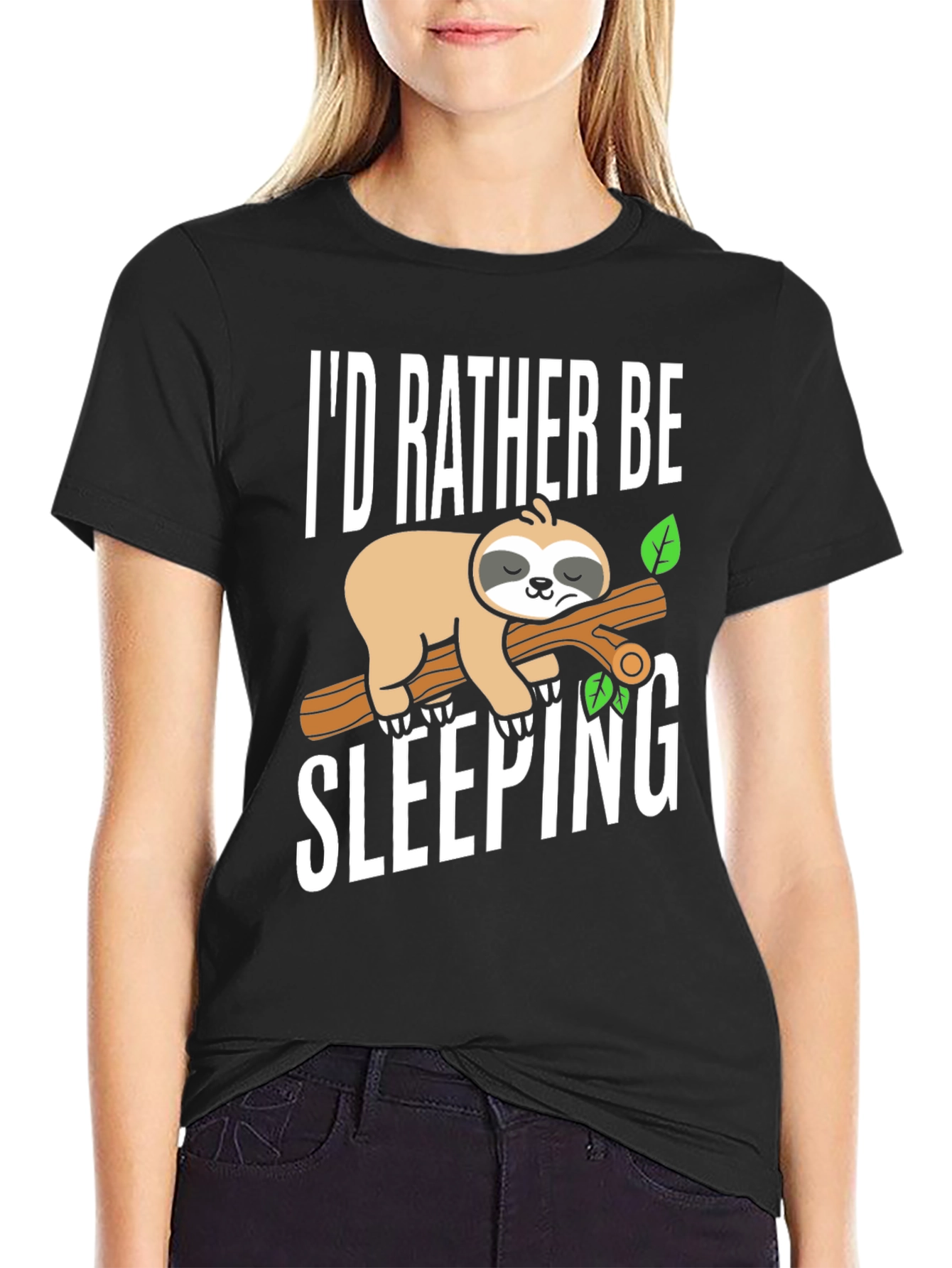 Id Rather Be Sleeping Sloth Tee