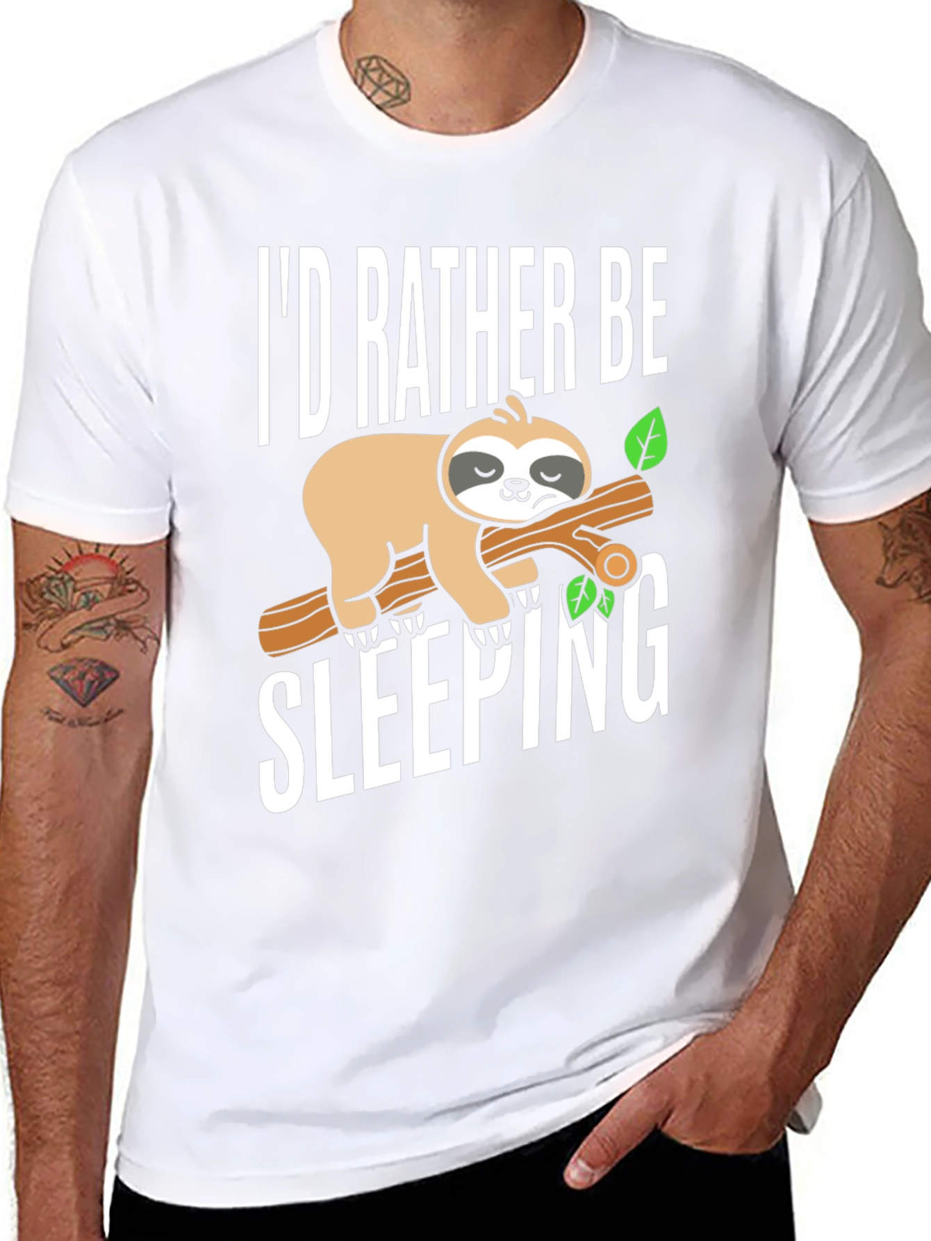 Id Rather Be Sleeping Sloth Tee