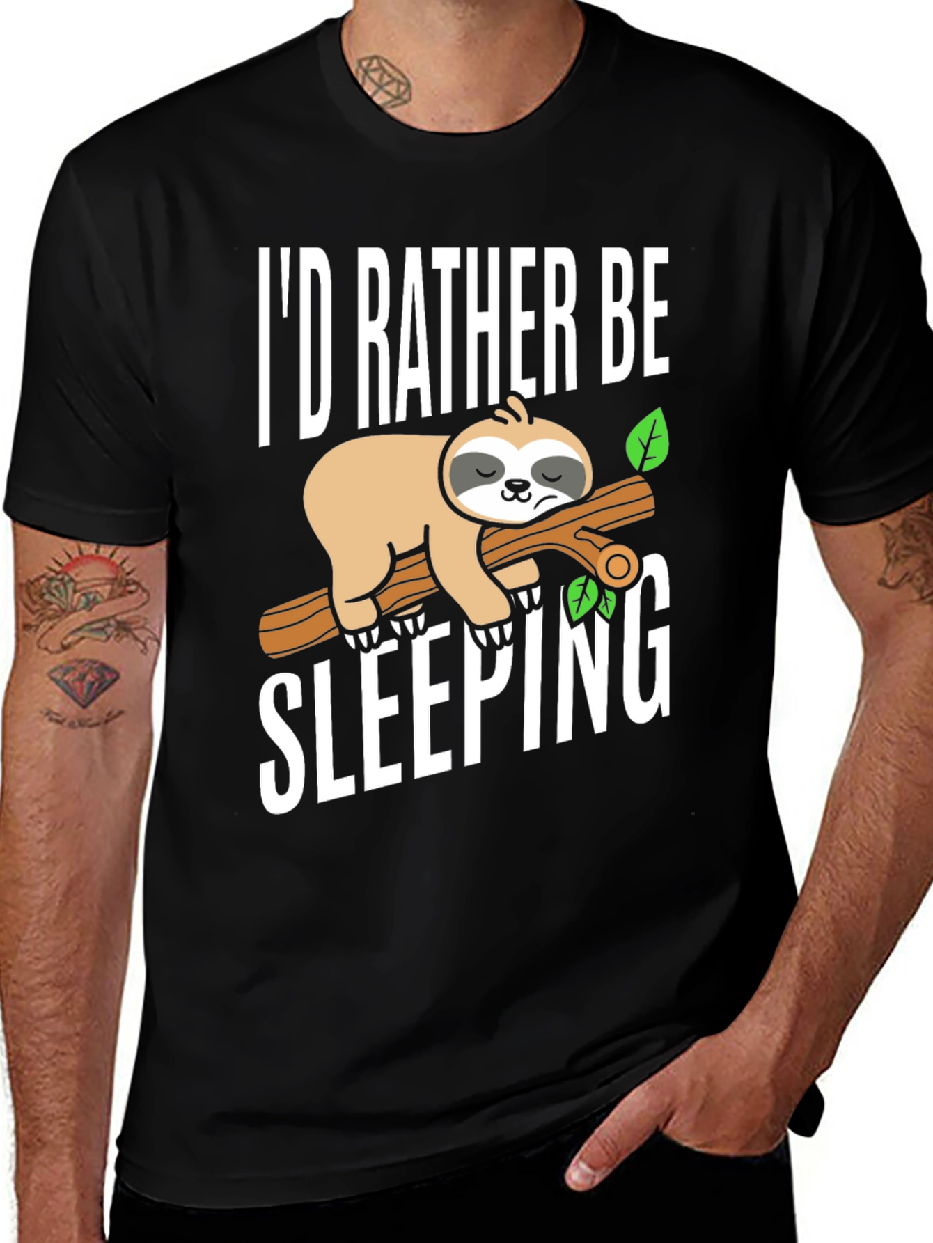 Id Rather Be Sleeping Sloth Tee