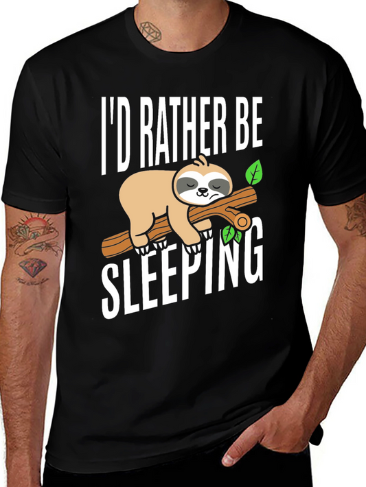 Id Rather Be Sleeping Sloth Tee