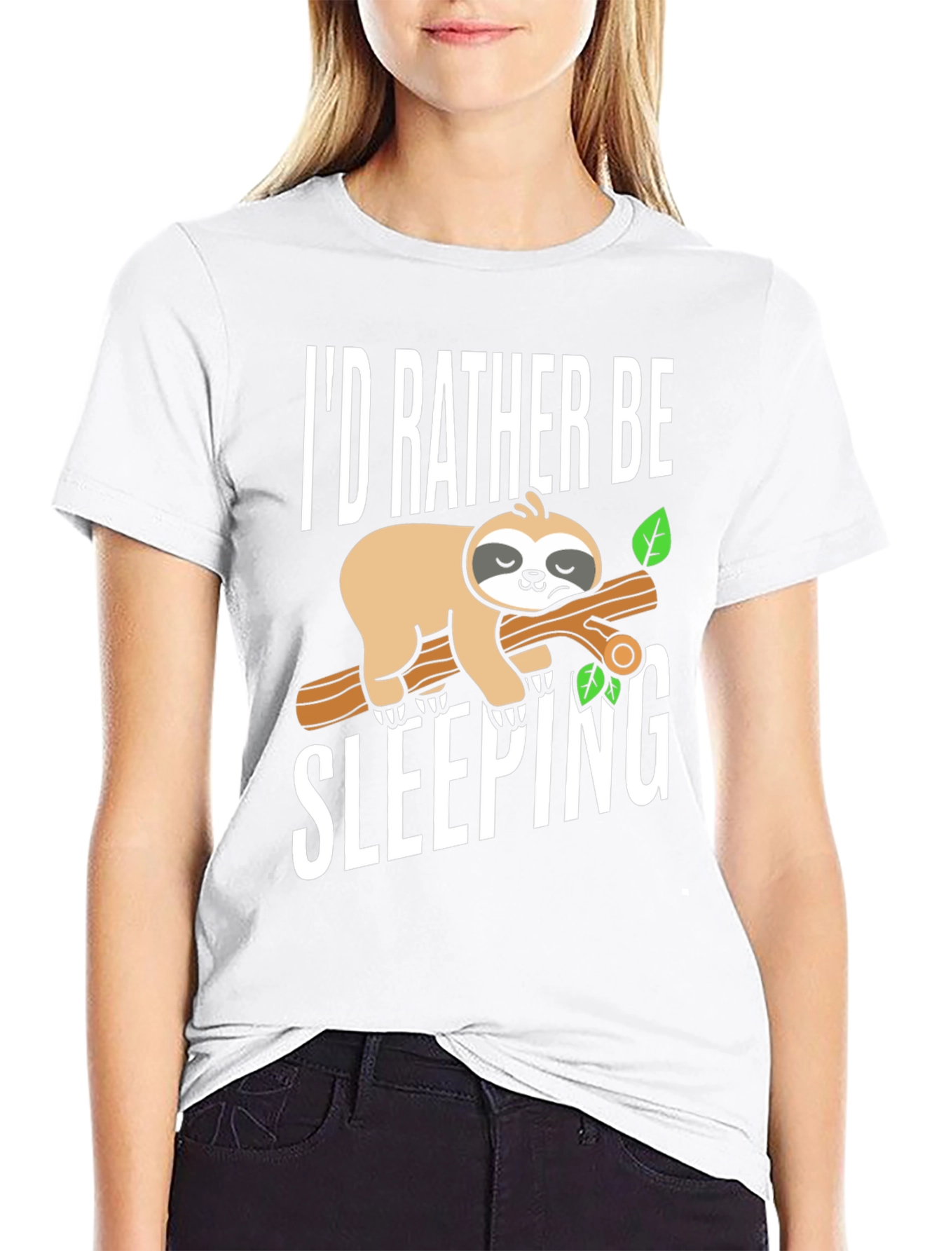 Id Rather Be Sleeping Sloth Tee