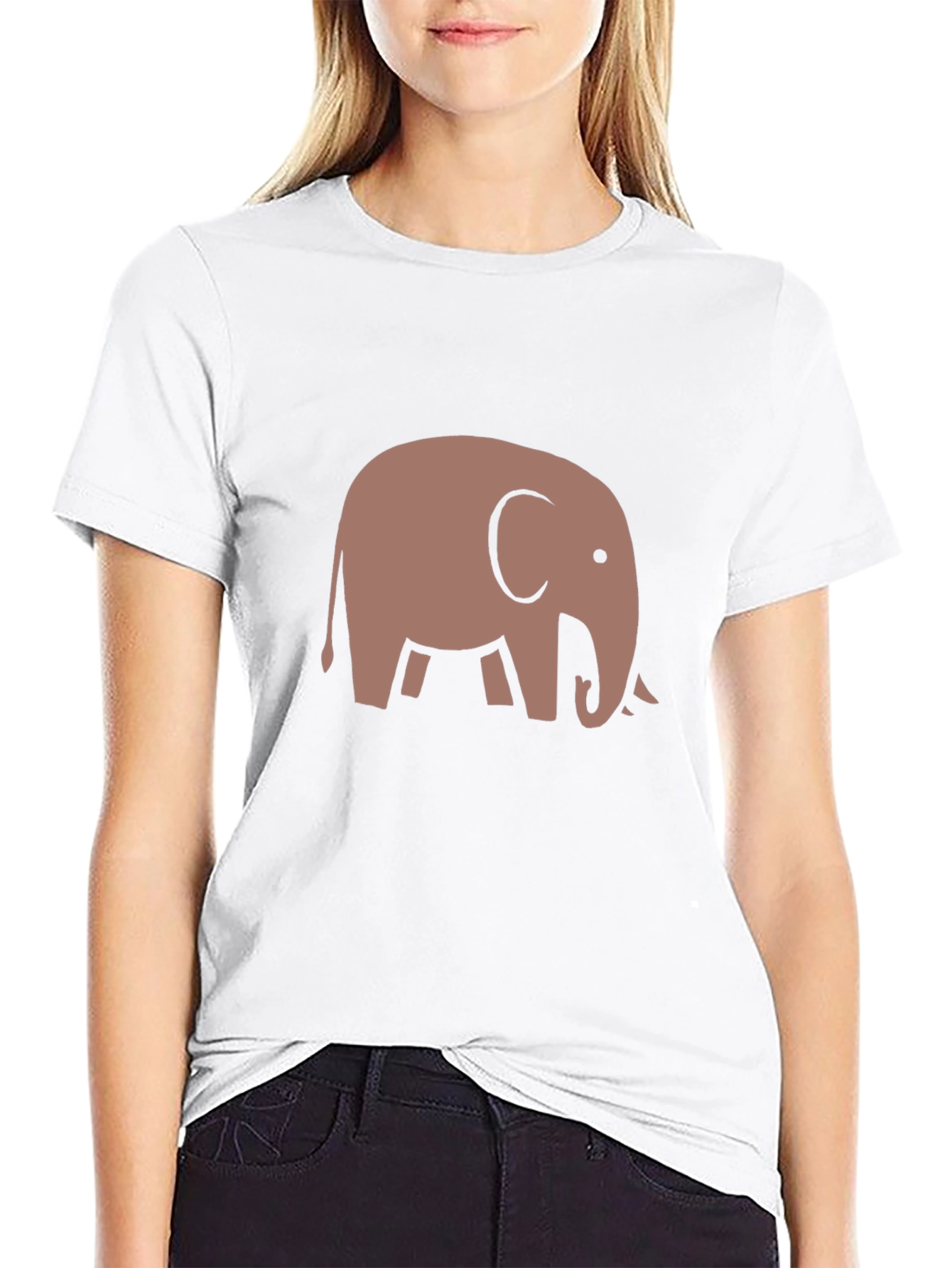 Elephant Graphic Tee - Casual Black T-Shirt
