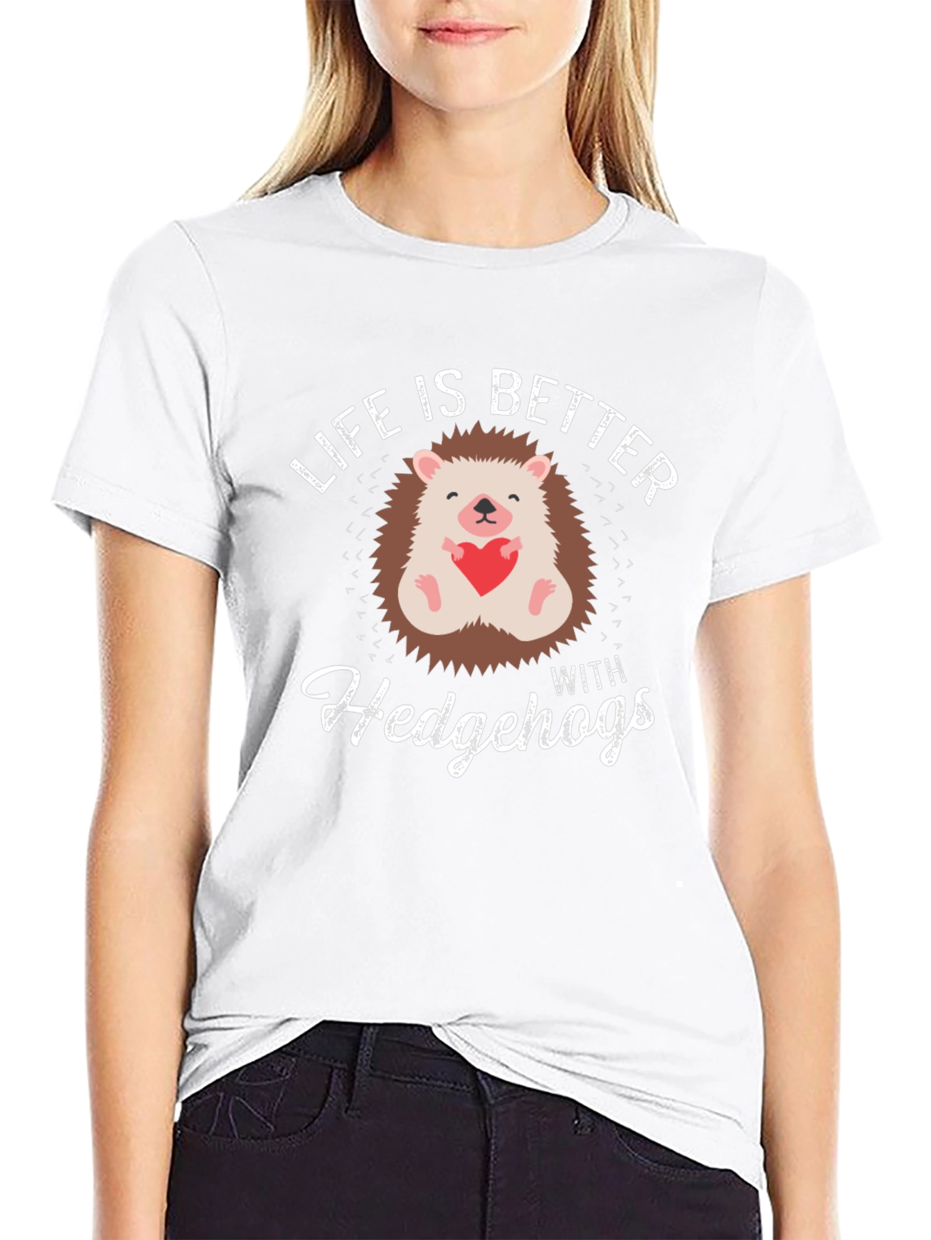 Life is Better with Hedgehogs Graphic Tee